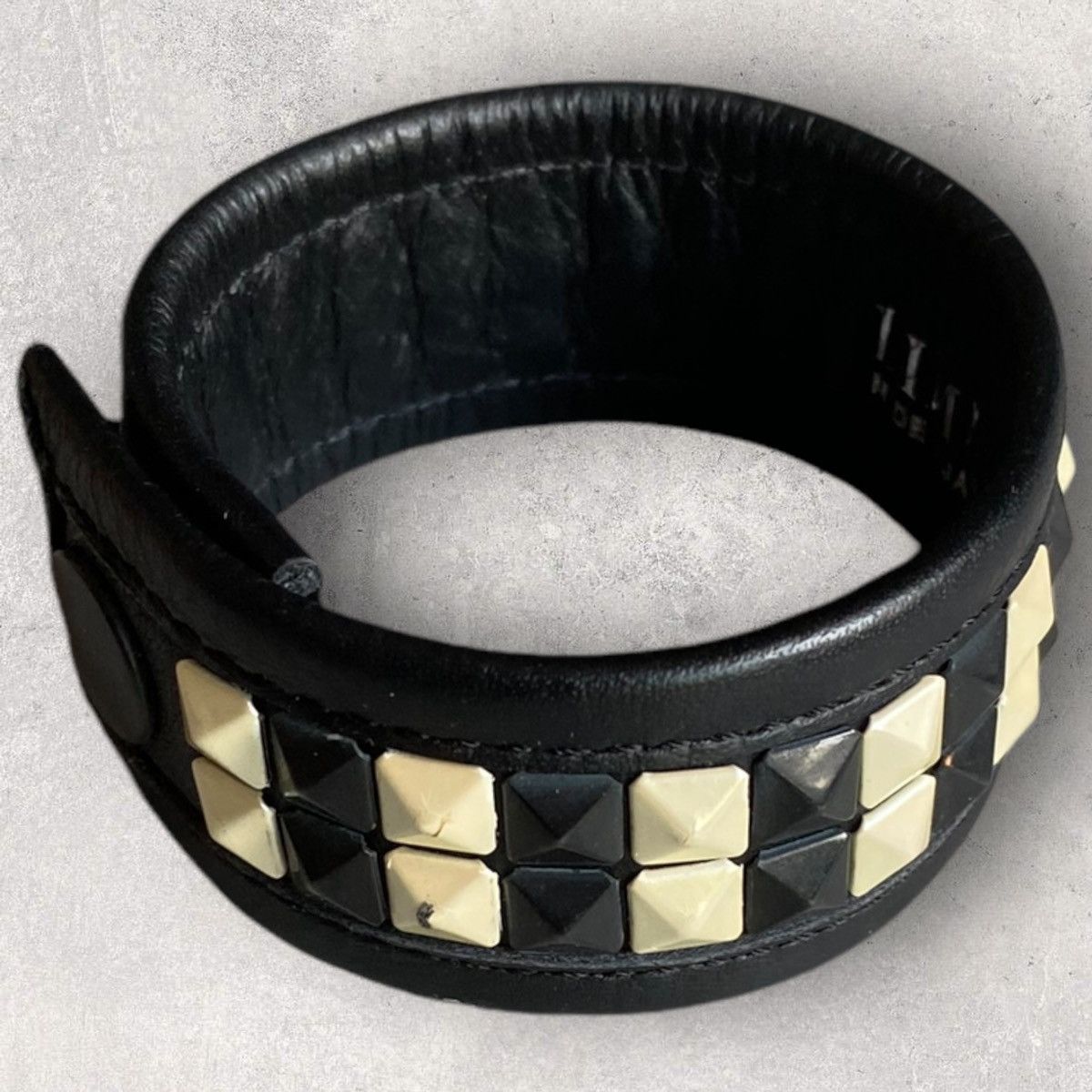 Yohji Yamamoto Lime Feu Two Row Studded Bracelet Size ONE SIZE - 2 Thumbnail