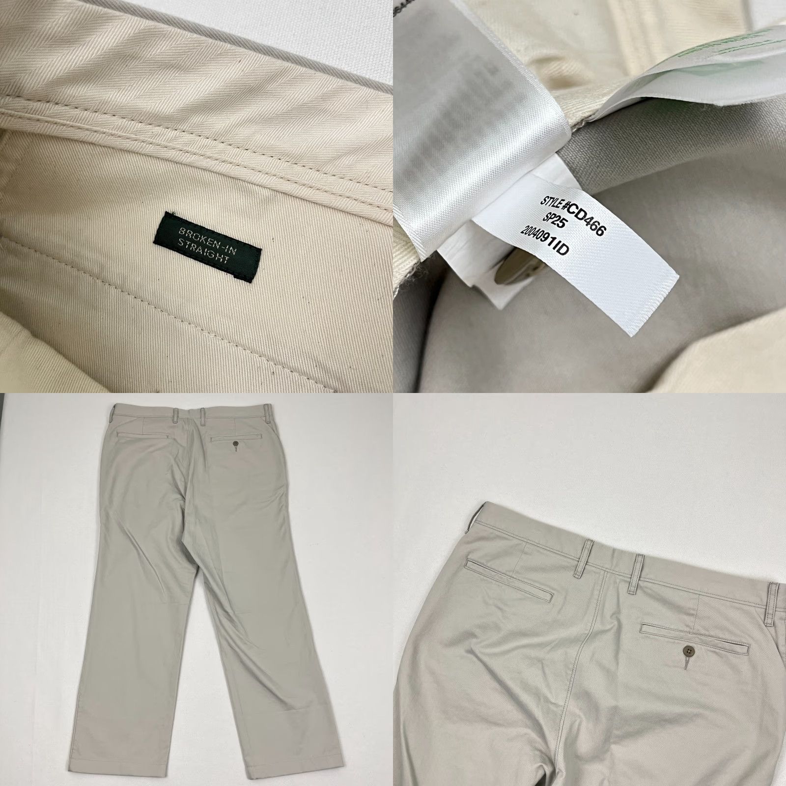J.Crew J. Crew Oarsman Chino Pants Mens 35 x 27 Beige Straight 5-Pocket Flat Front Regular Size US 35 - 8 Thumbnail