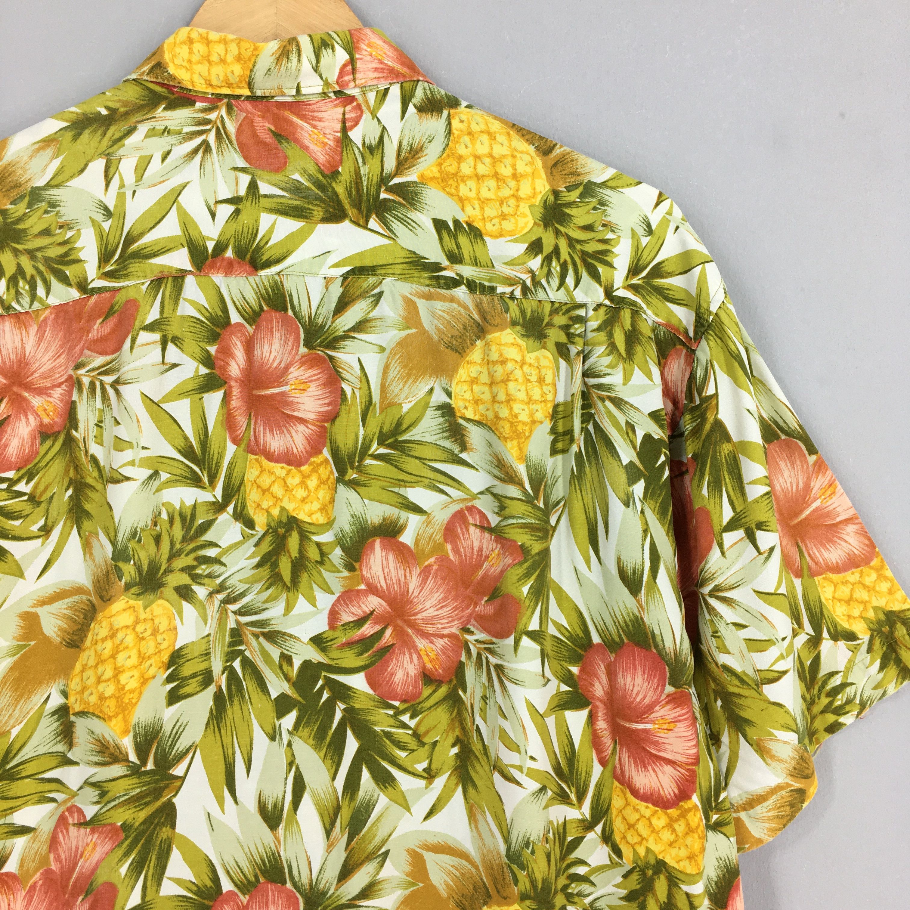 Art Comes First Vintage 80s Floral Pineapple Hawaiian Aloha Shirt Medium Size US M / EU 48-50 / 2 - 7 Thumbnail