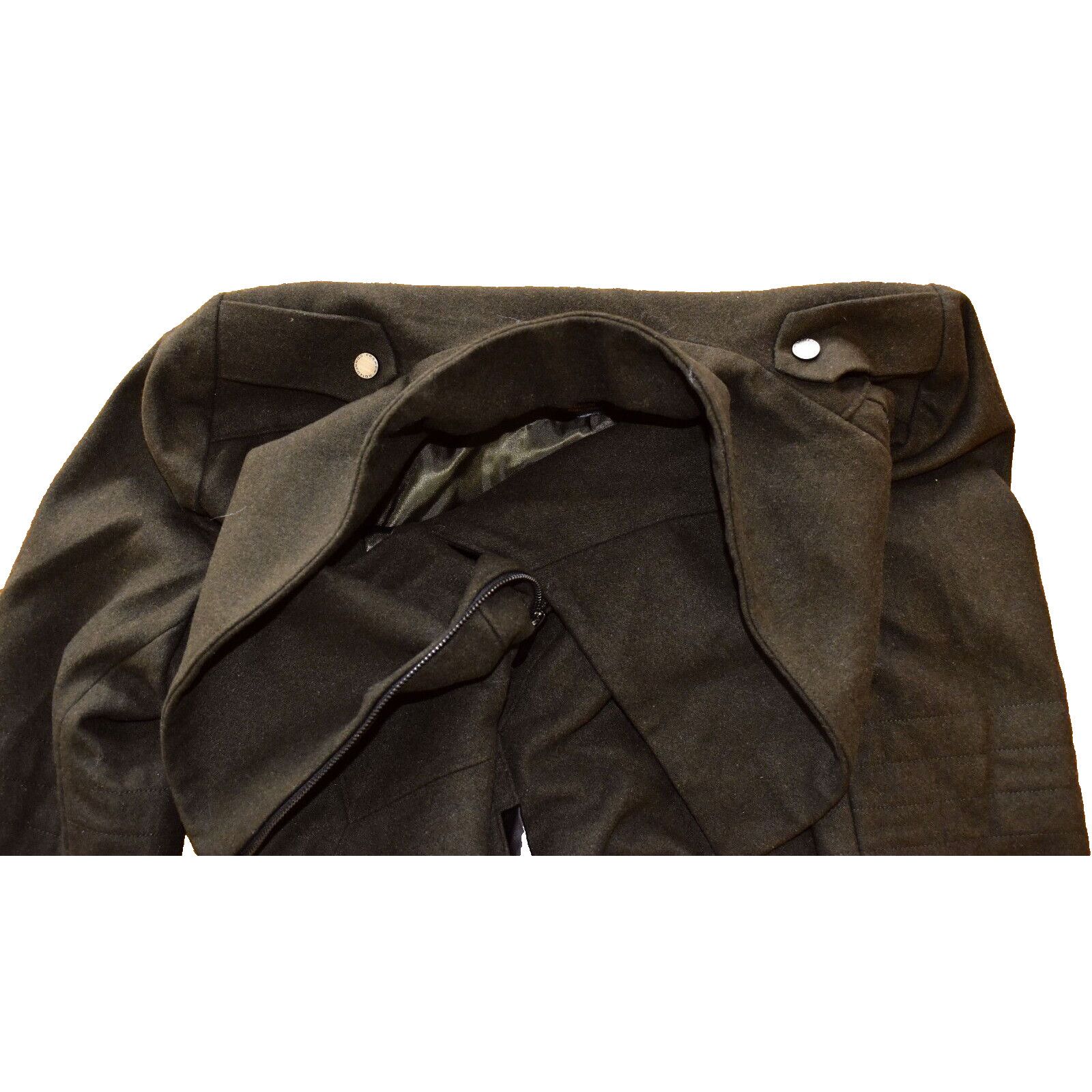 French Connection NWT FRENCH CONNECTION 0G4 Military Green Asym Wool Coat Sz M Size M / US 6-8 / IT 42-44 - 7 Thumbnail
