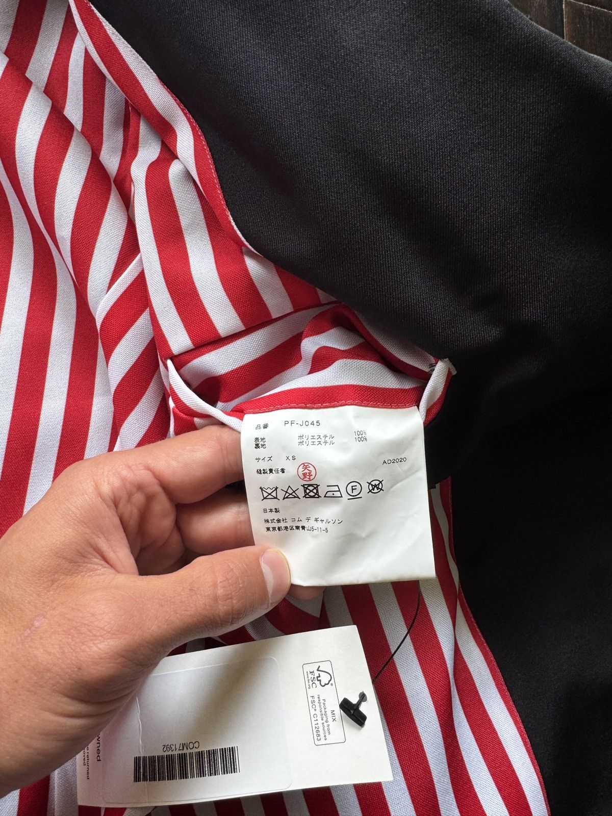 Comme des Garcons Homme Plus Comme Des Garçon Homme Plus Black Asymmetric Coat SZ S Size 38R - 8 Thumbnail