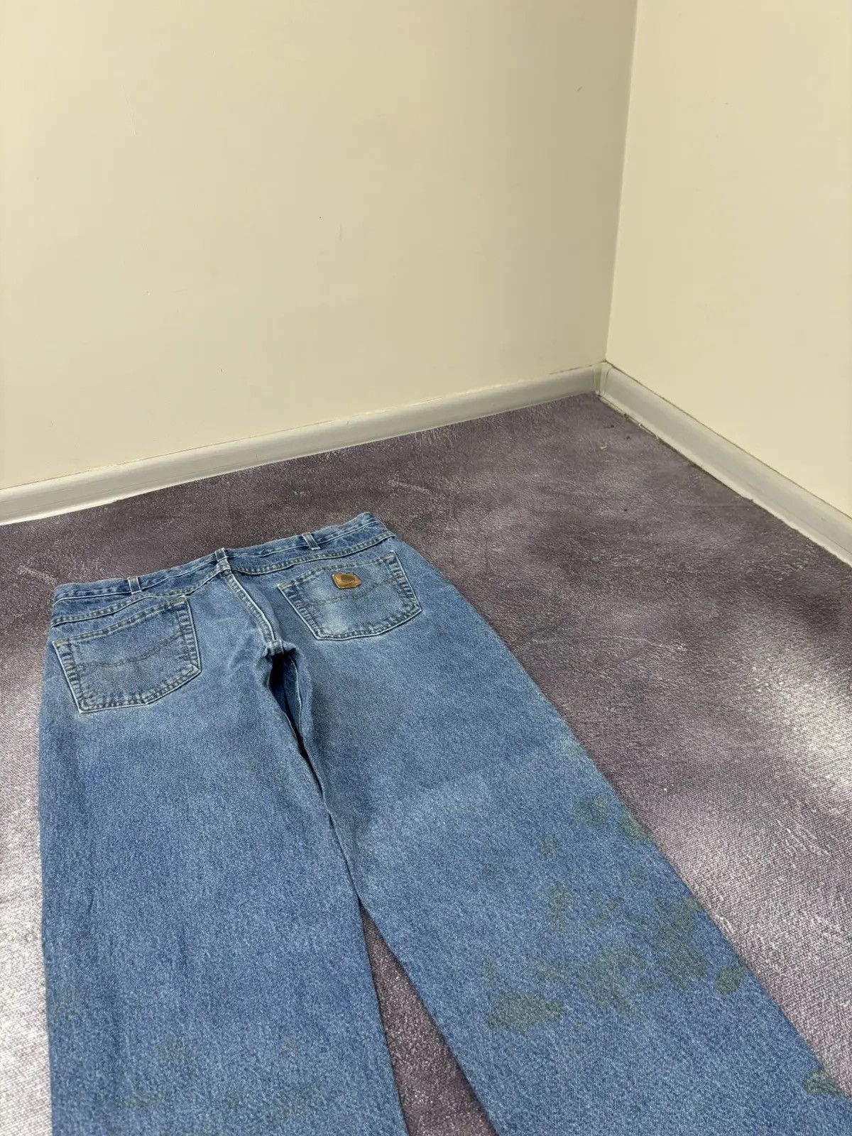 Carhartt × Vintage Vintage Carhartt Relaxed Fit Blue Hype Denim Baggy Jeans Size US 38 / EU 54 - 4 Thumbnail