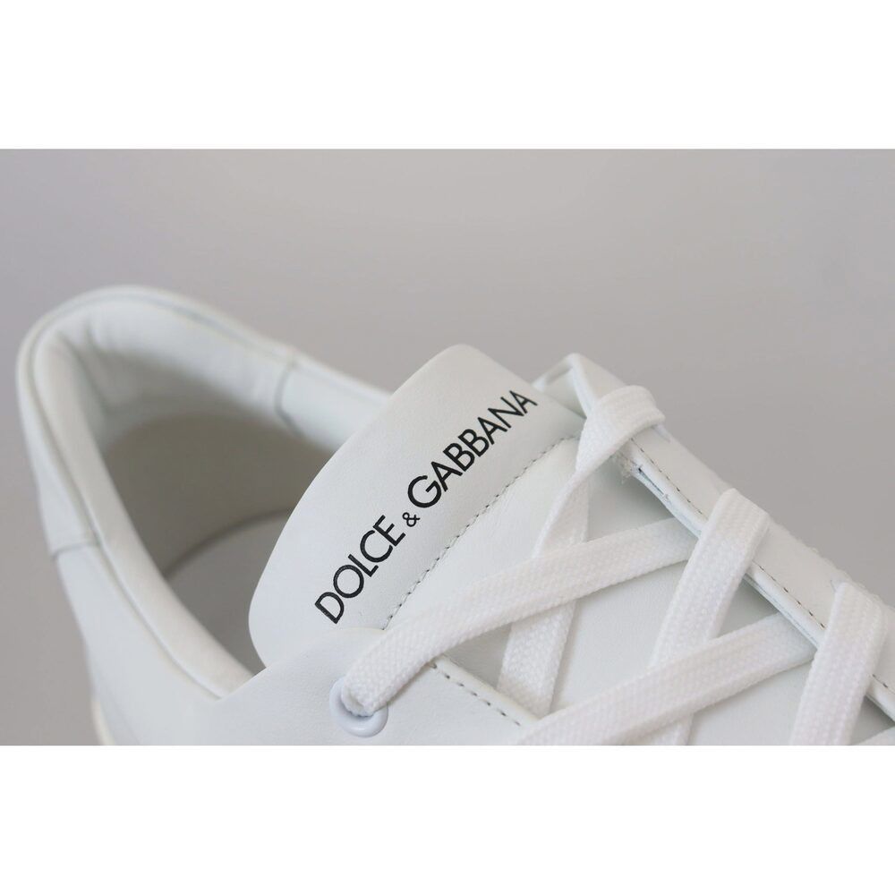 Dolce & Gabbana Dolce & Gabbana Elegant White Leather Men's Sneakers Size US 6 / EU 39 - 7 Thumbnail