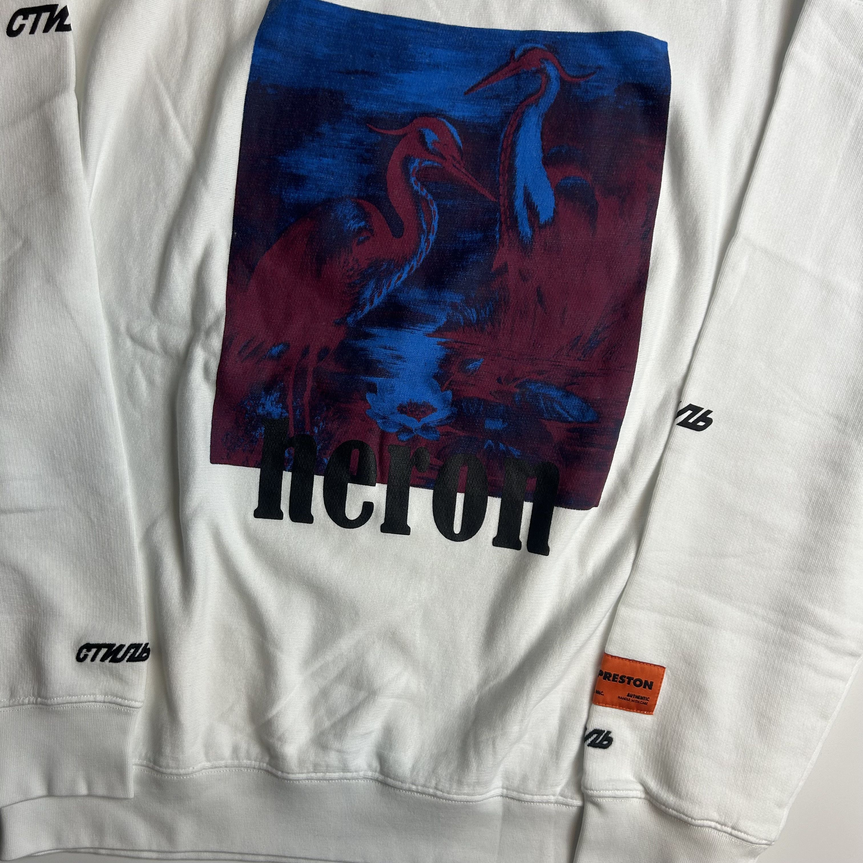 Heron Preston *new* Heron Preston Swans Sweatshirt White Size US XS / EU 42 / 0 - 2 Thumbnail