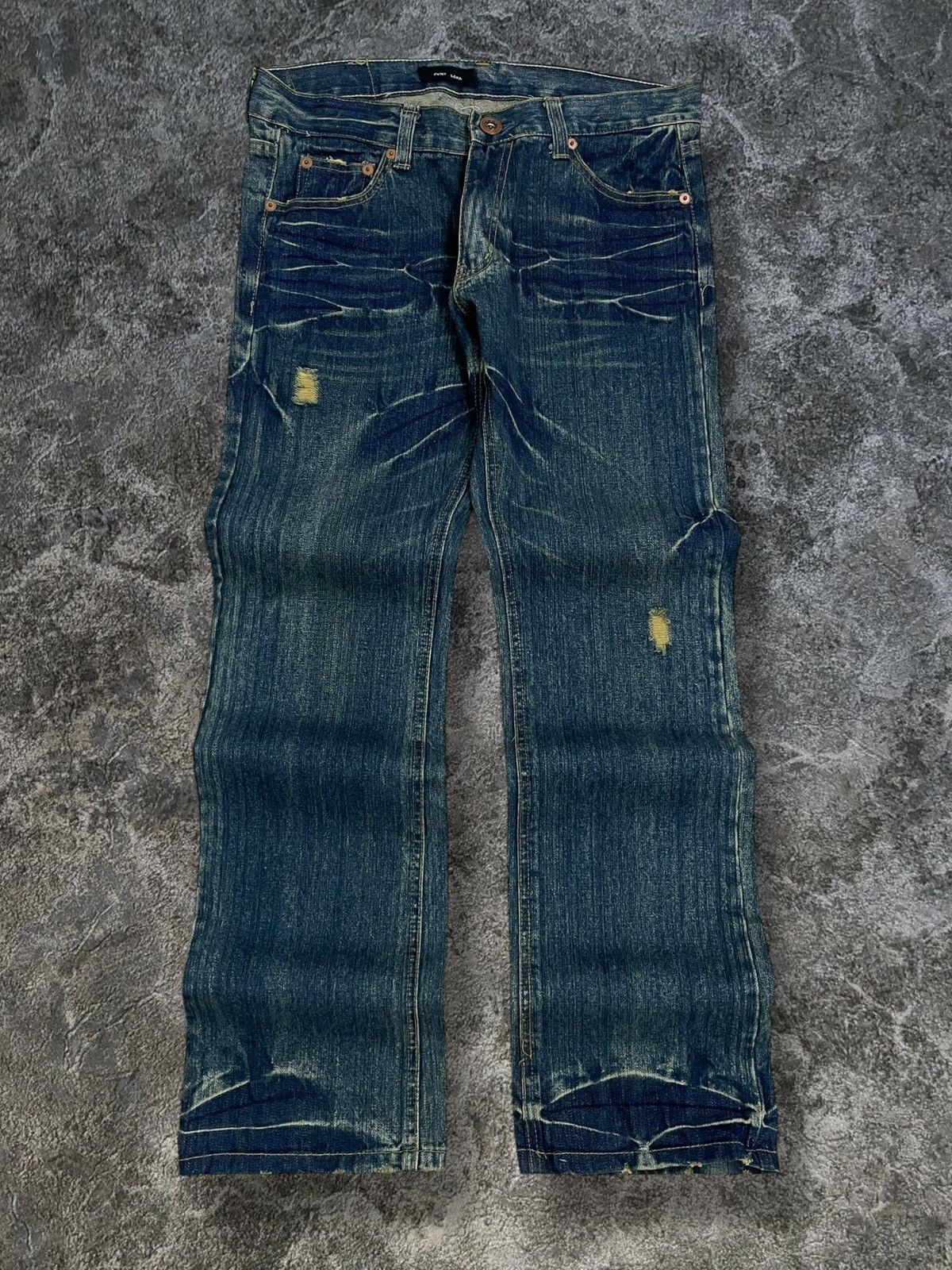 Hysteric Glamour Vintage 1990s Japan Designer Point Loma Pecae & Love Flared Size US 33 - 7 Thumbnail