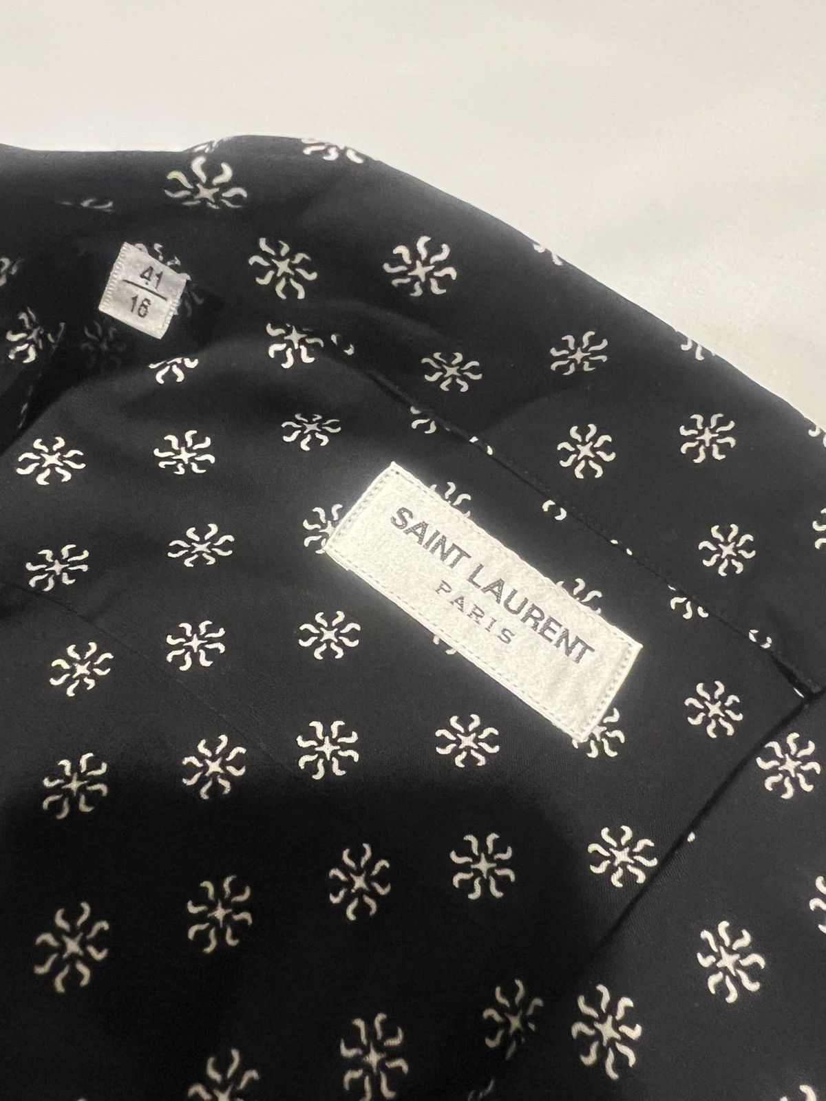 Saint Laurent Paris Saint Laurent men viscose short sleeve shirt.41/16. $890 Size US L / EU 52-54 / 3 - 4 Thumbnail