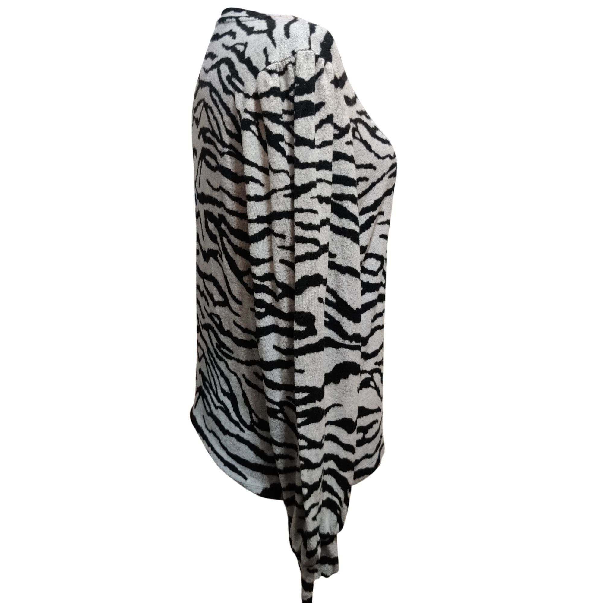 Other Social Standard Sanctuary L Zebra Print Long Sleeve Scoop Ne Size L / US 10 / IT 46 - 6 Thumbnail