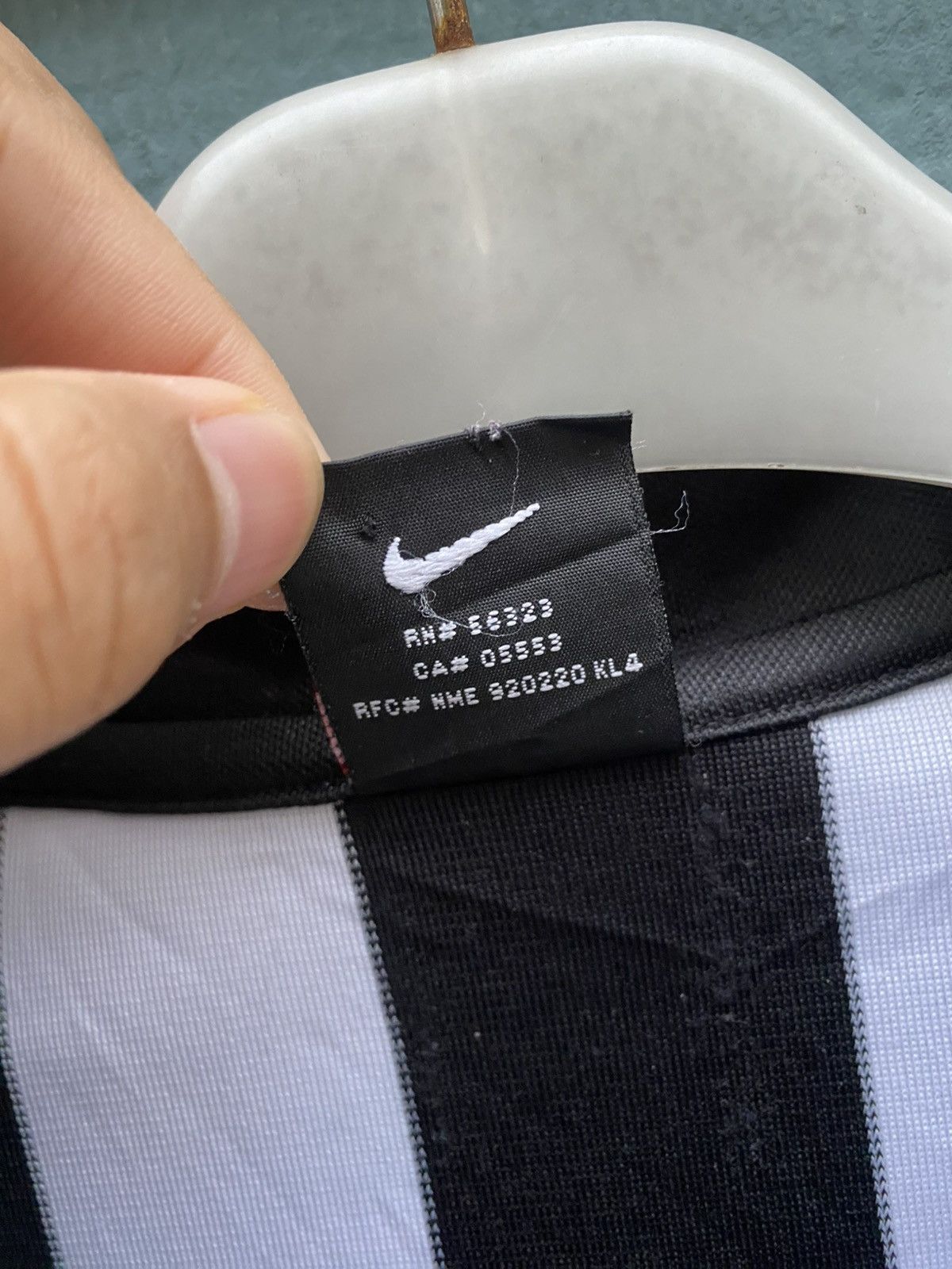 Nike Vintage y2k nike jersey blockcore retro black white stripe Size US XL / EU 56 / 4 - 8 Thumbnail