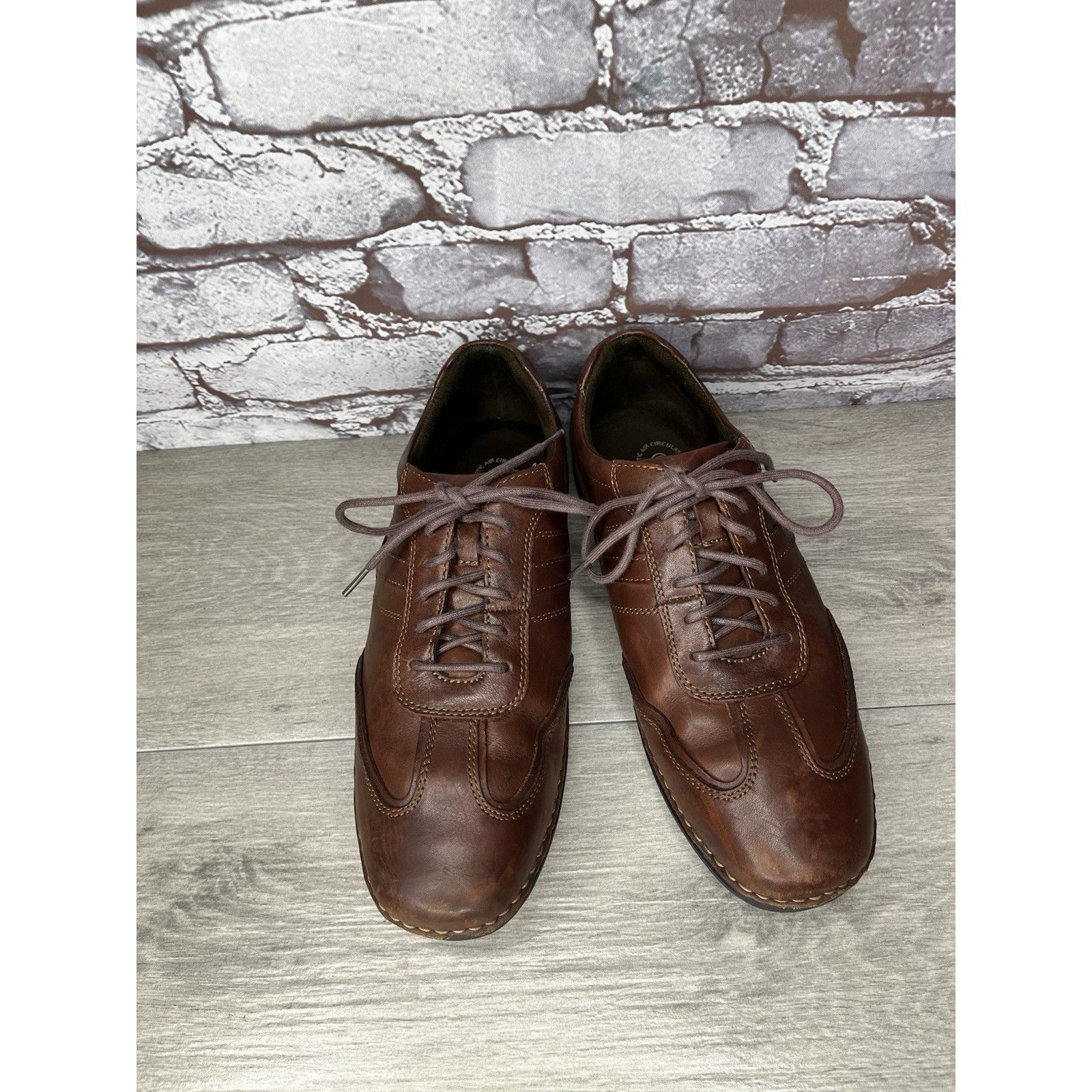 Rockport Rockport K52456 Brown Leather Casual Lace Up Casual Sneakers Size US 9 / EU 42 - 21 Thumbnail