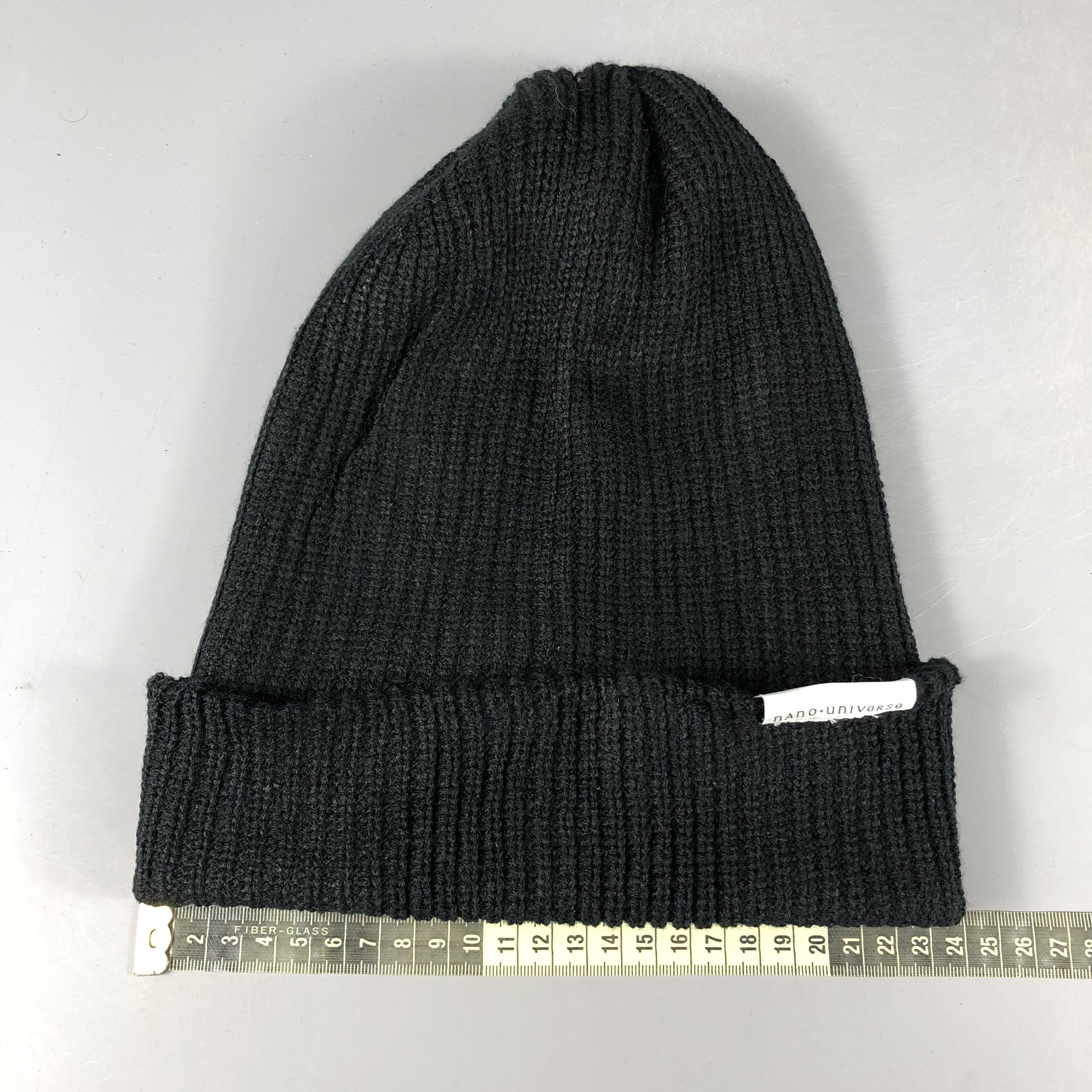 NANO universe × Vintage Nano Universe Black Beanie Snow Hat Snow Cap -D1279 Size ONE SIZE - 4 Thumbnail