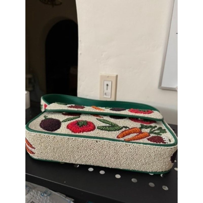 Staud STAUD Tommy Beaded Crudite Vegetable Print Bag Size ONE SIZE - 5 Thumbnail