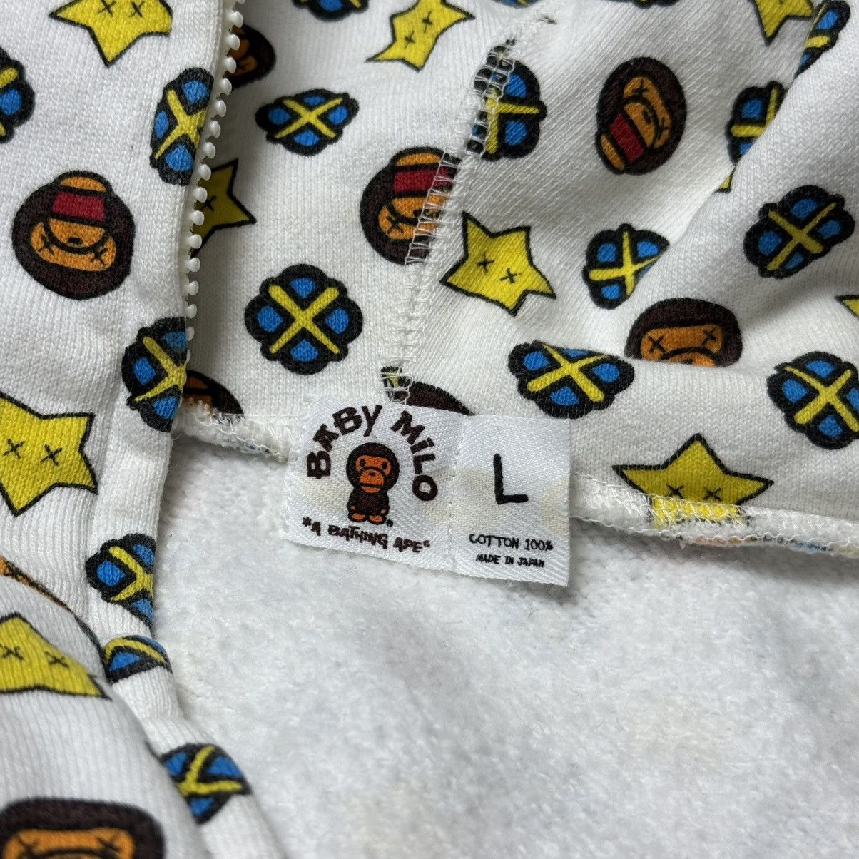 Bape × Kaws BAPE × kaws Milo monogram full zip hoodie a bathing ape Size US L / EU 52-54 / 3 - 6 Thumbnail
