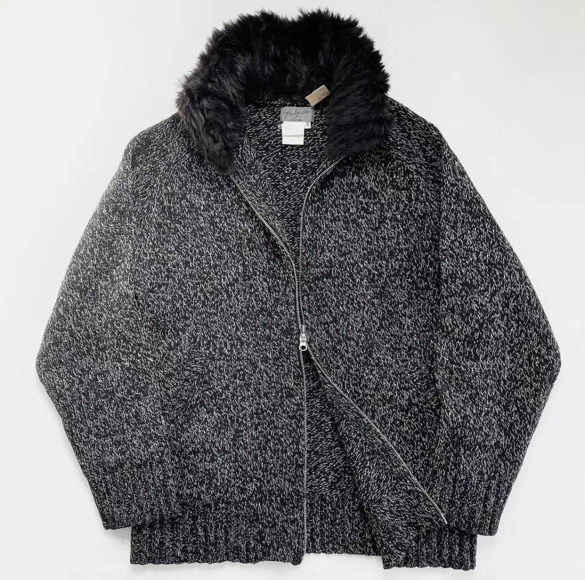 Yohji Yamamoto Yohji Yamamoto POUR HOMME drivers knit with a rabbit far Size US L / EU 52-54 / 3 - 1 Thumbnail