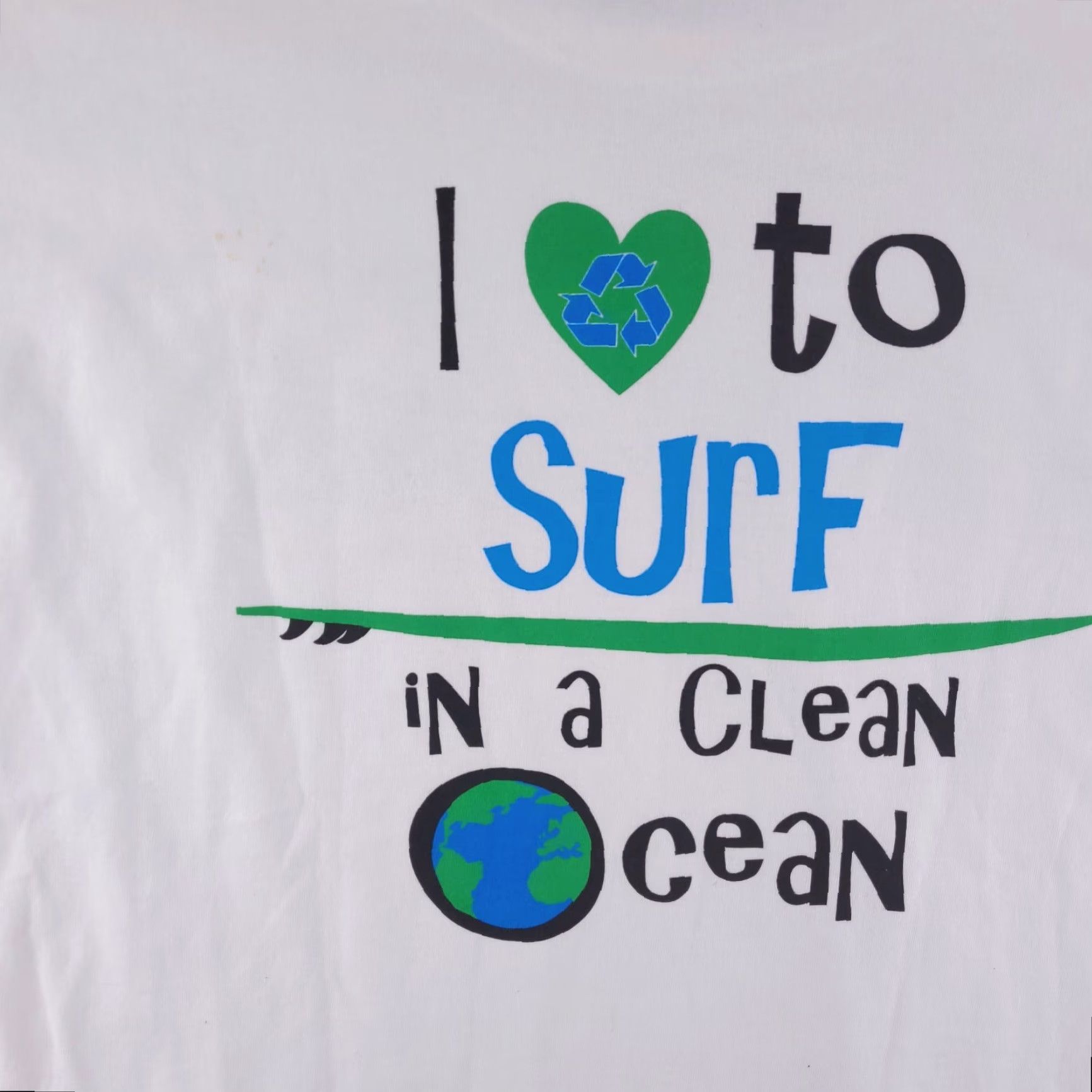Gildan VINTAGE Gildan Shirt Mens XL White Nature Ocean OBX Surf Recycle Mens XL White Nature OBX Surf Size US XL / EU 56 / 4 - 2 Thumbnail