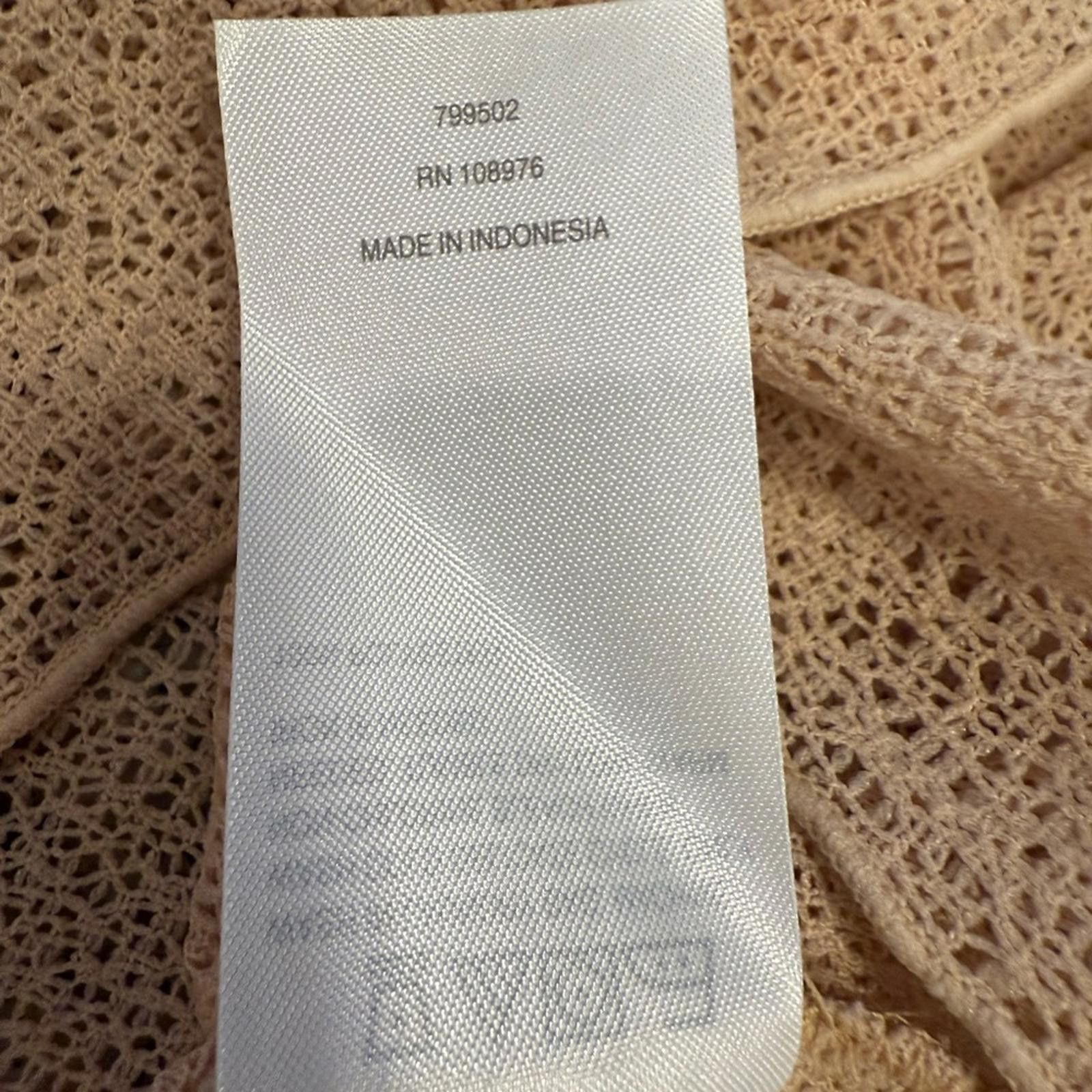 Other Colleen Lopez beige tan draped cross front into top SZ 2X/3X Size M / US 6-8 / IT 42-44 - 8 Thumbnail