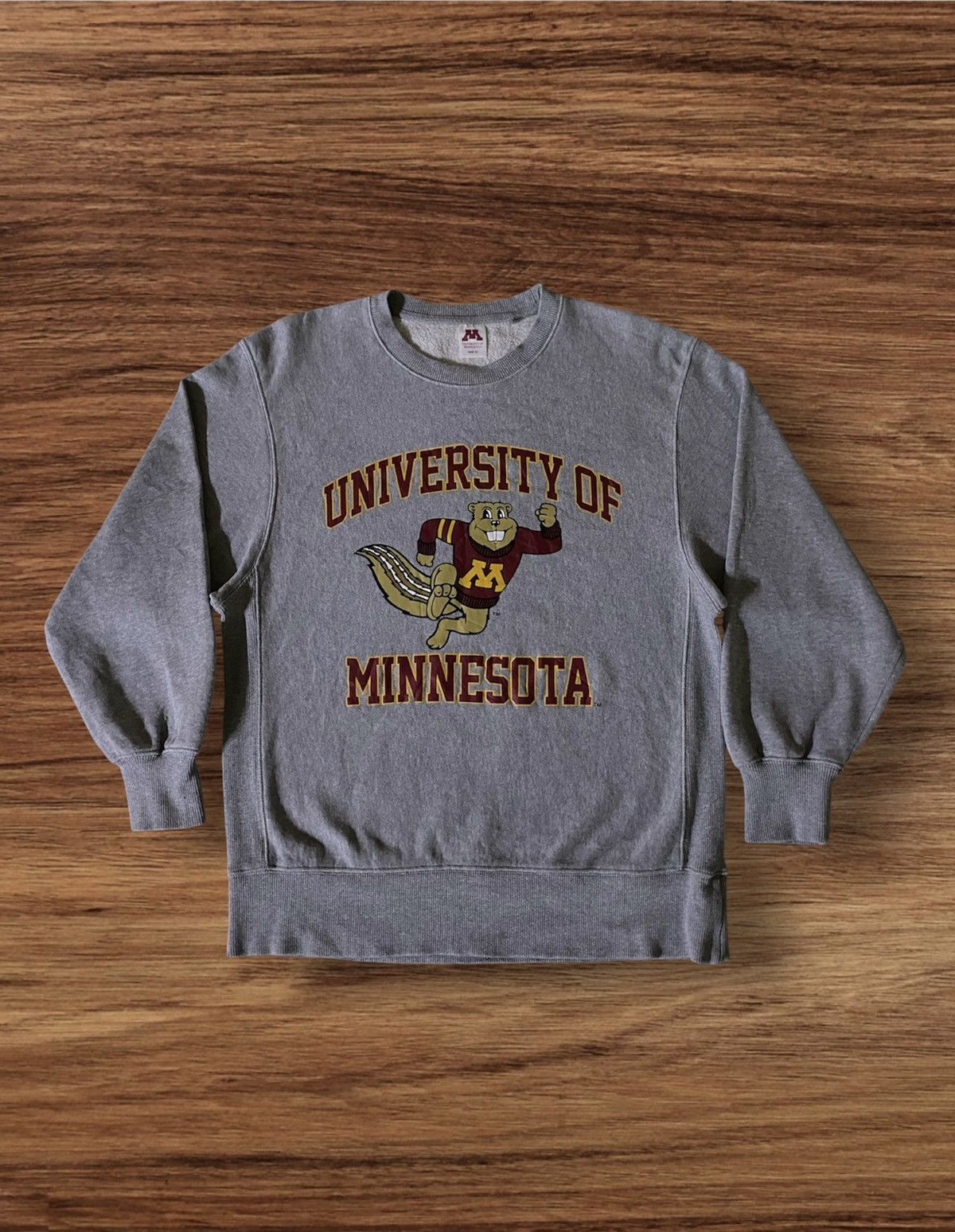 Japanese Brand × Vintage UNIVERSITY OF MINNESOTA X Gu Big Logo Sweatshirt Size US M / EU 48-50 / 2 - 1 Thumbnail