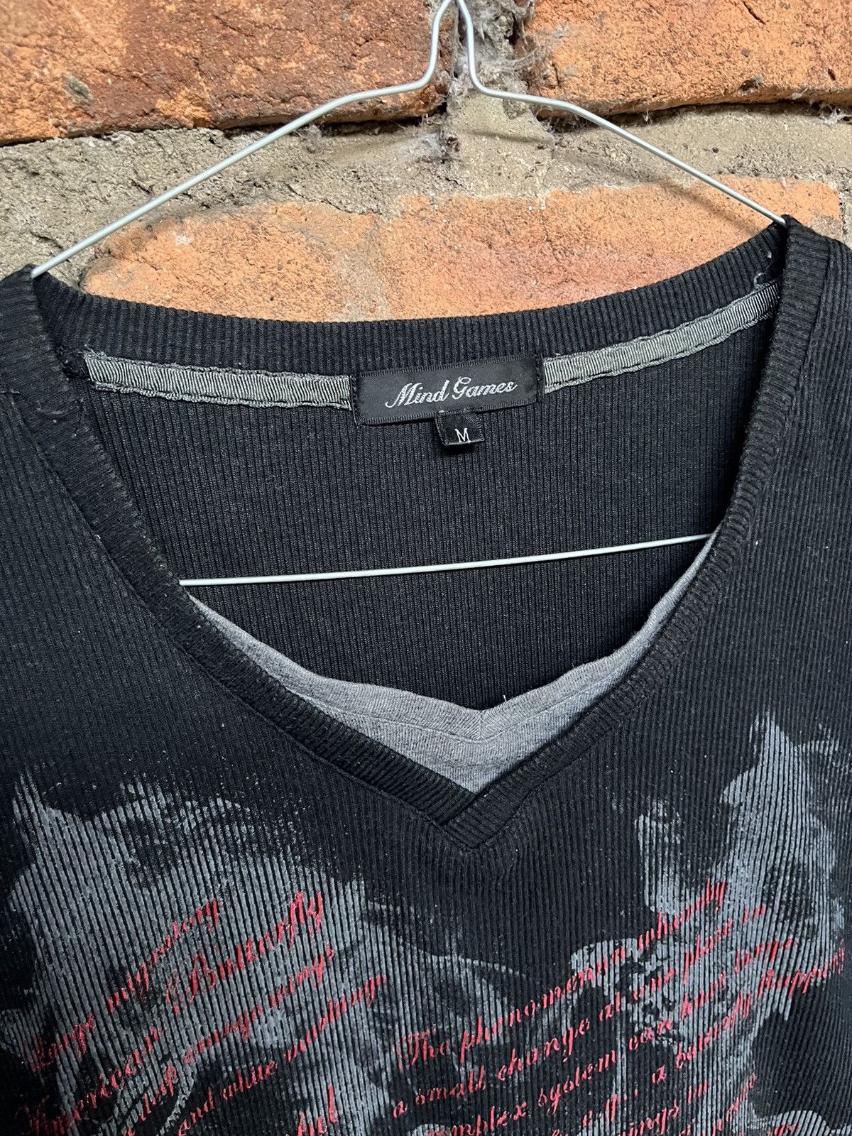 14th Addiction × KMRii × Yasuyuki Ishii 2000s JAPANESE POEM SMOKE GOTHIC SEDITIONARIES PUNK STYLE Size US M / EU 48-50 / 2 - 5 Thumbnail