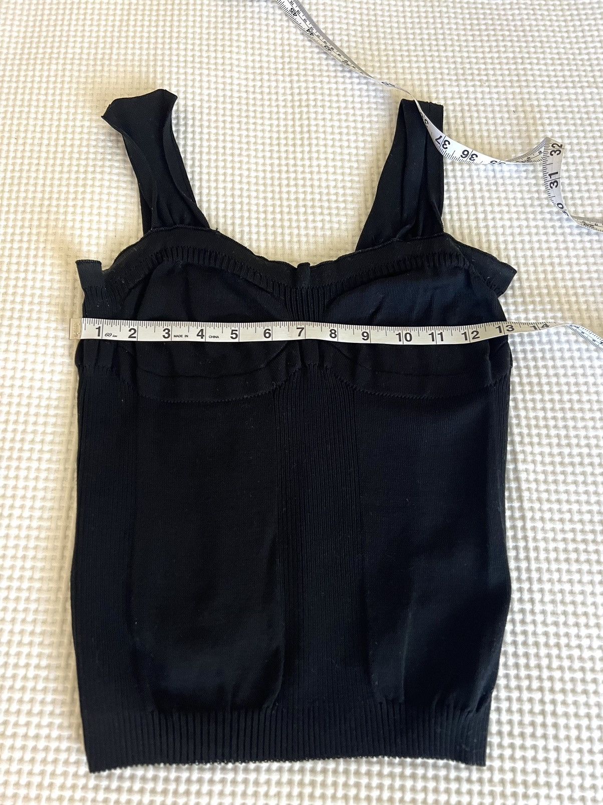 Missoni M Missoni | Corset Style Knit Tank Top in Black Size ONE SIZE - 4 Thumbnail