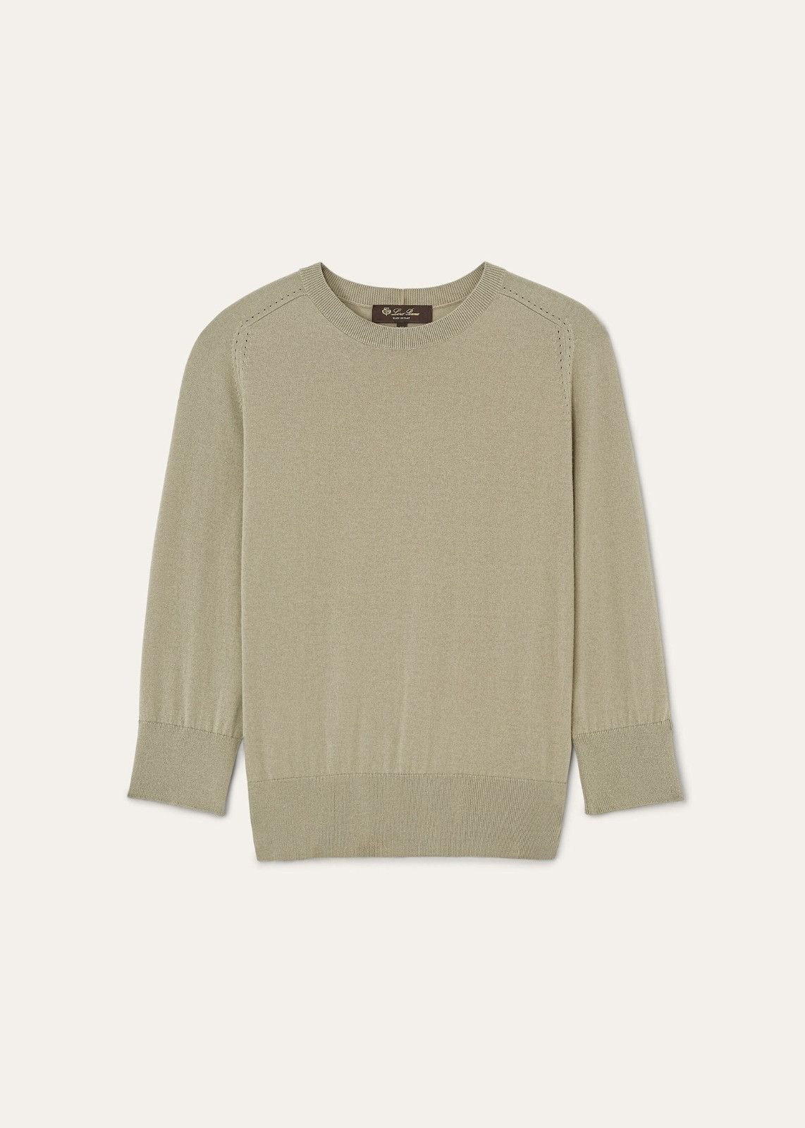 Loro Piana o1srvl11e0526 FAM9050 Piuma Crewneck Sweater Light Green Size M / US 6-8 / IT 42-44 - 1 Thumbnail