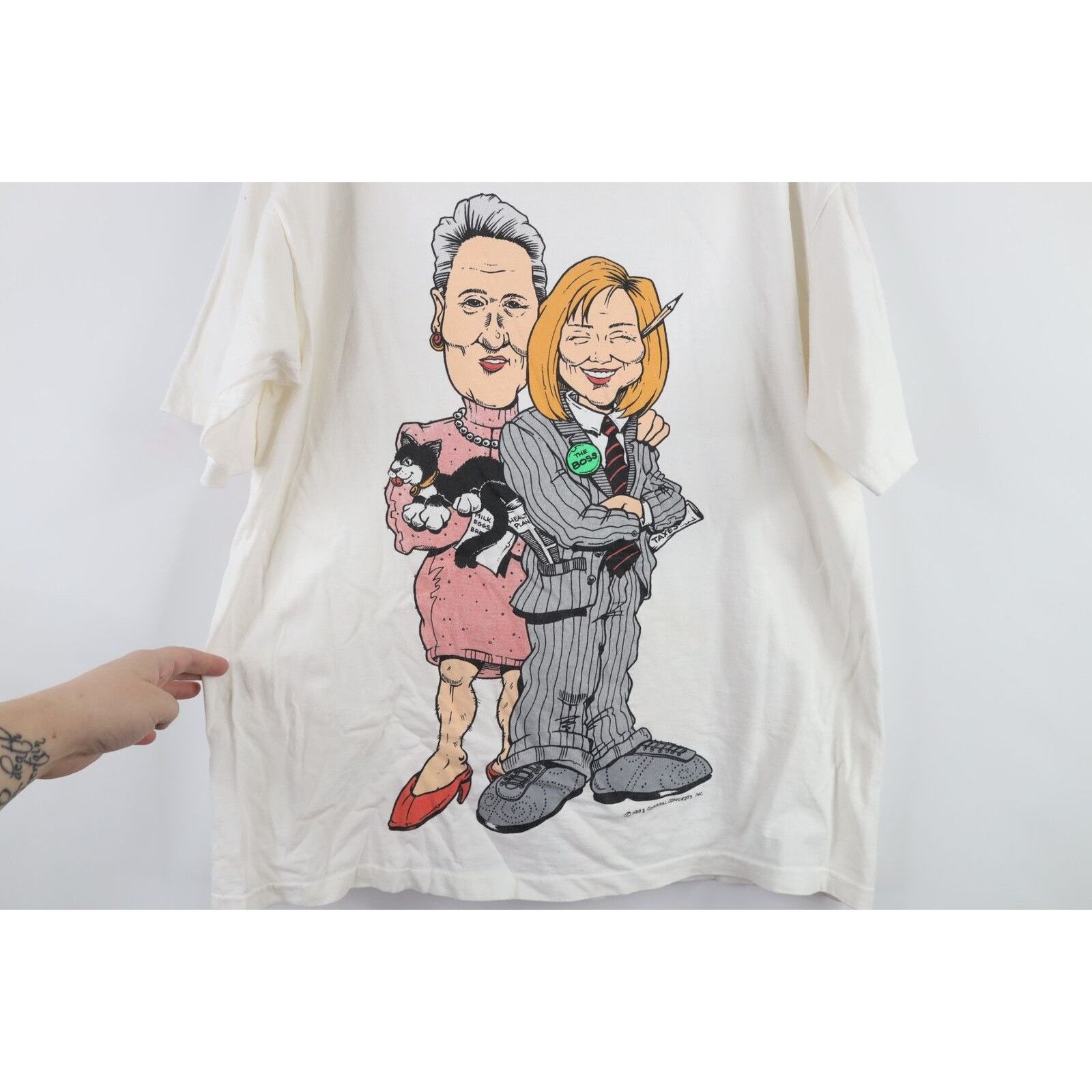 Other Vintage 90s Streetwear Hillary Clinton Bill Clinton T-Shirt Size US XL / EU 56 / 4 - 5 Thumbnail
