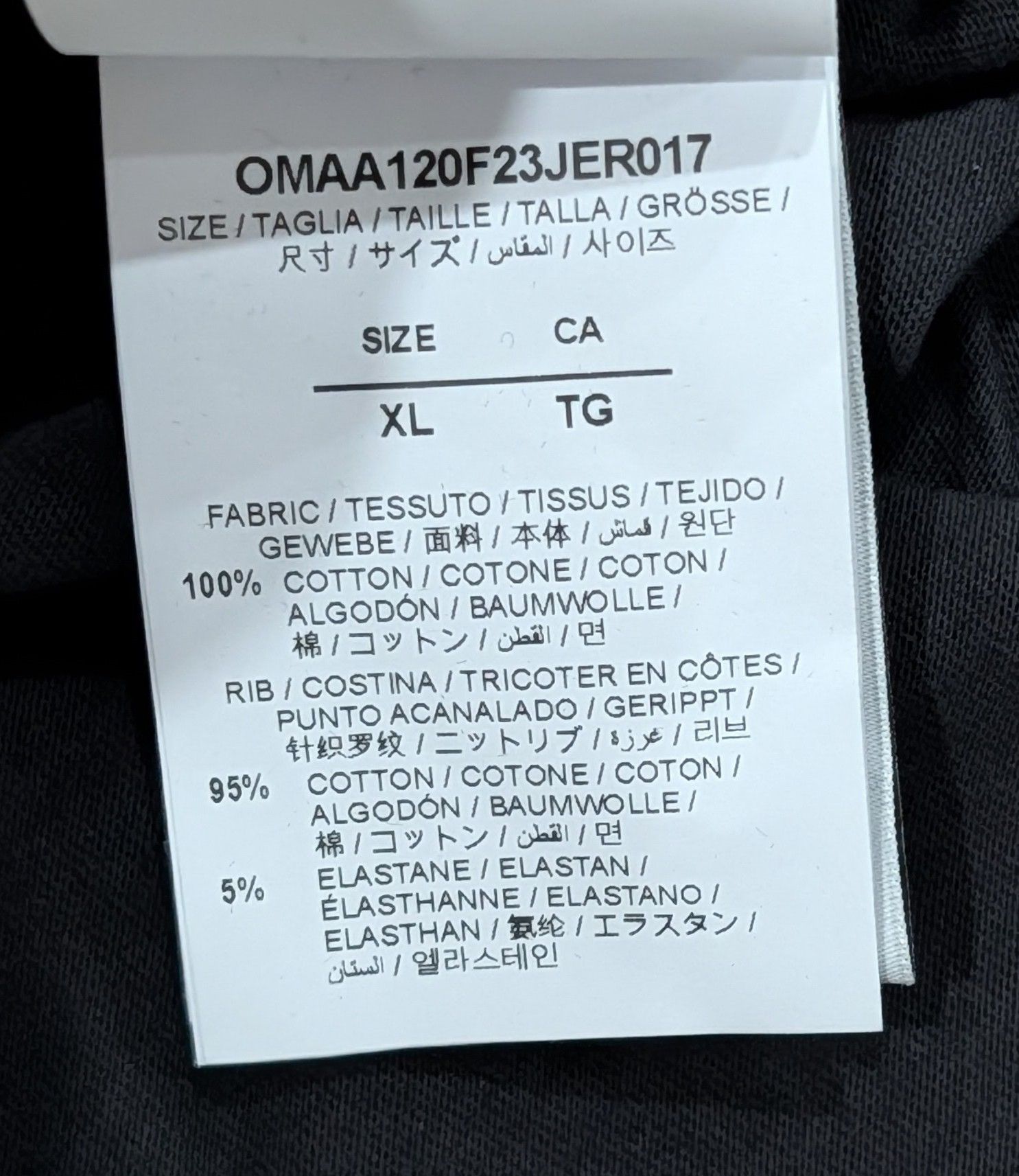 Off-White Off-White "Intern" Cotton Crewneck T-Shirt Black/Yellow XL Size US XL / EU 56 / 4 - 6 Thumbnail