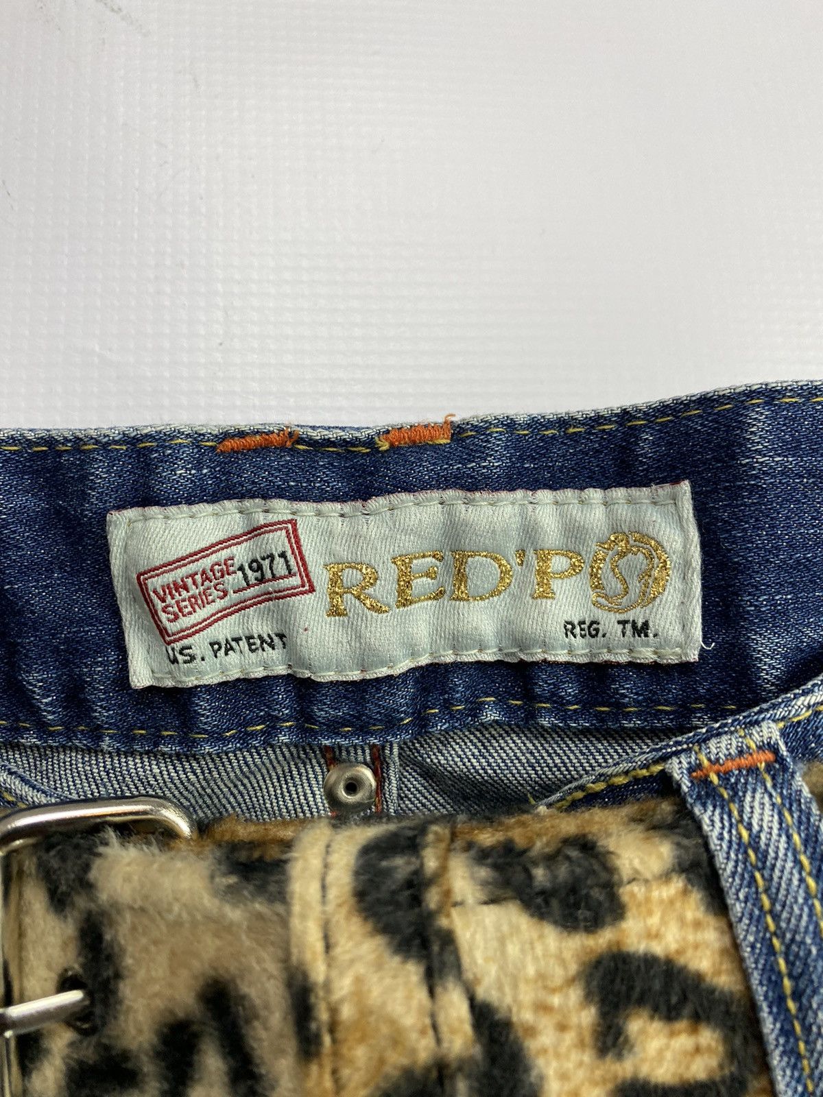 Hysteric Glamour × Japanese Brand × Le Grande Bleu (L.G.B.) 2000s Red Papper Flare Washed Jean Pant Size US 30 / EU 46 - 3 Thumbnail