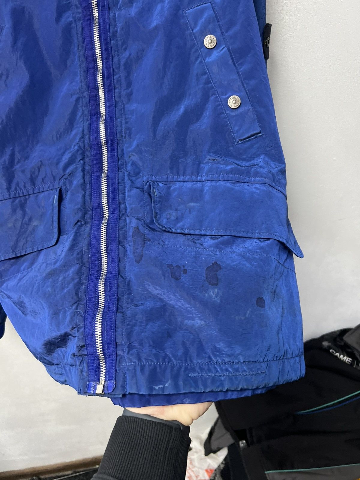 Stone Island Rare Vintage Stone Island Nylon Jacket Metal Blue Mens Size US L / EU 52-54 / 3 - 12 Thumbnail