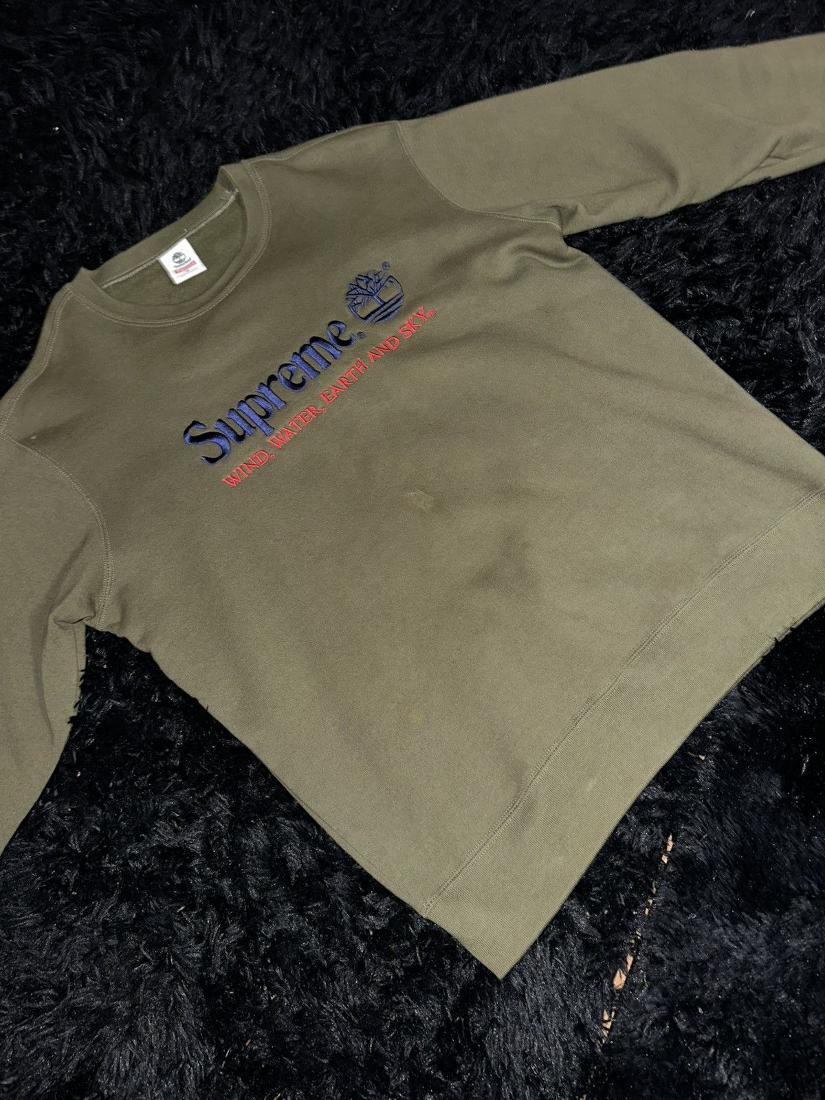 Supreme × Timberland SUPREME®/TIMBERLAND® CREWNECK Size US M / EU 48-50 / 2 - 1 Thumbnail