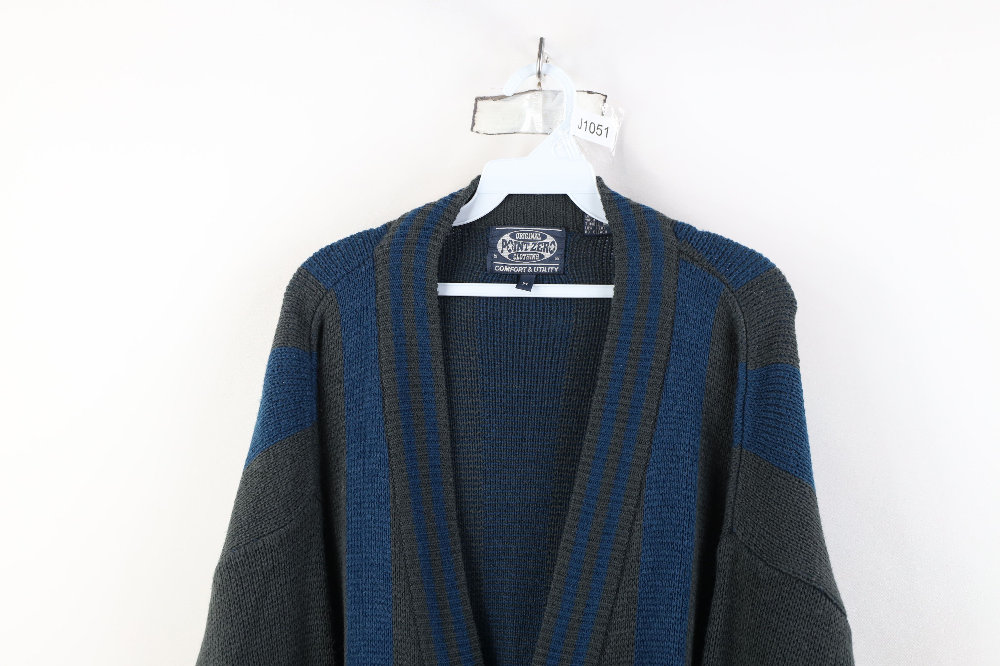 Vintage Vintage 90s Streetwear Skateboard Knit Cardigan Sweater Size US M / EU 48-50 / 2 - 2 Thumbnail