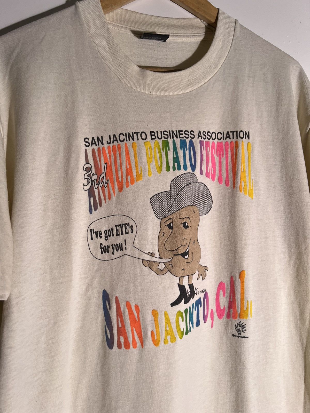Vintage 90’s VTG Vintage San Jacinto Potato Festival Retro Tee Shirt Size US XL / EU 56 / 4 - 3 Thumbnail