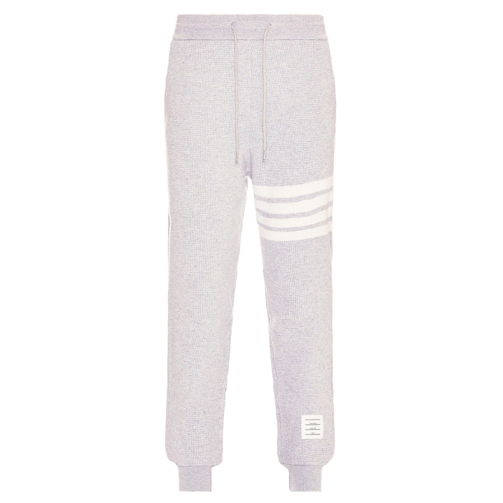 image of Thom Browne 4 Bar Waffle Sweatpants Grey, Men's (Size 30)