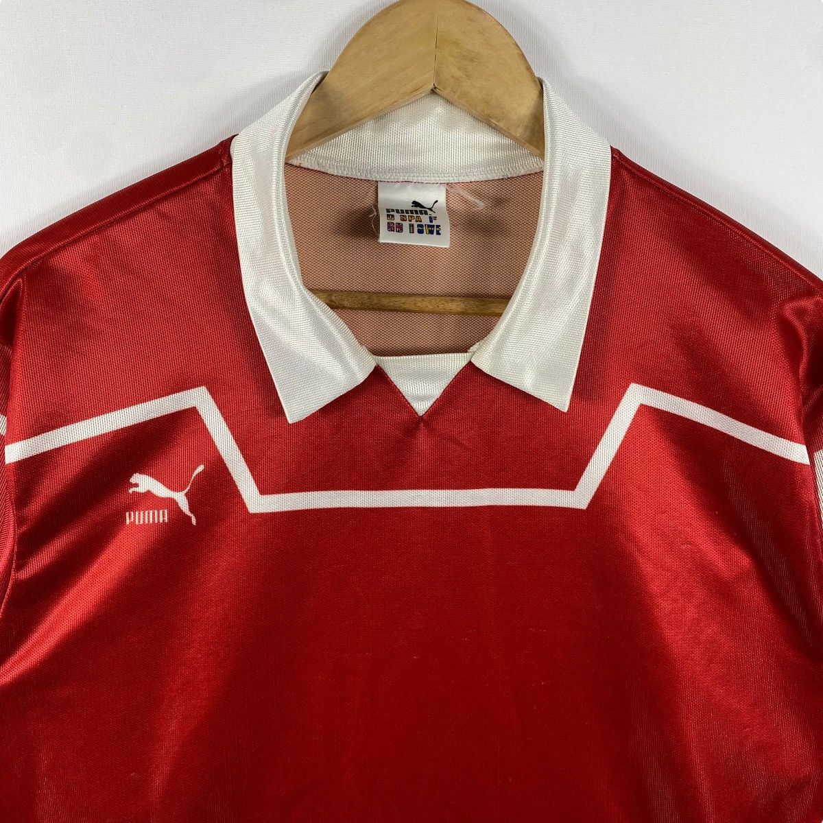 Puma × Vintage Vintage 80's PUMA Long Sleeve Jersey Large Size Size US L / EU 52-54 / 3 - 2 Thumbnail