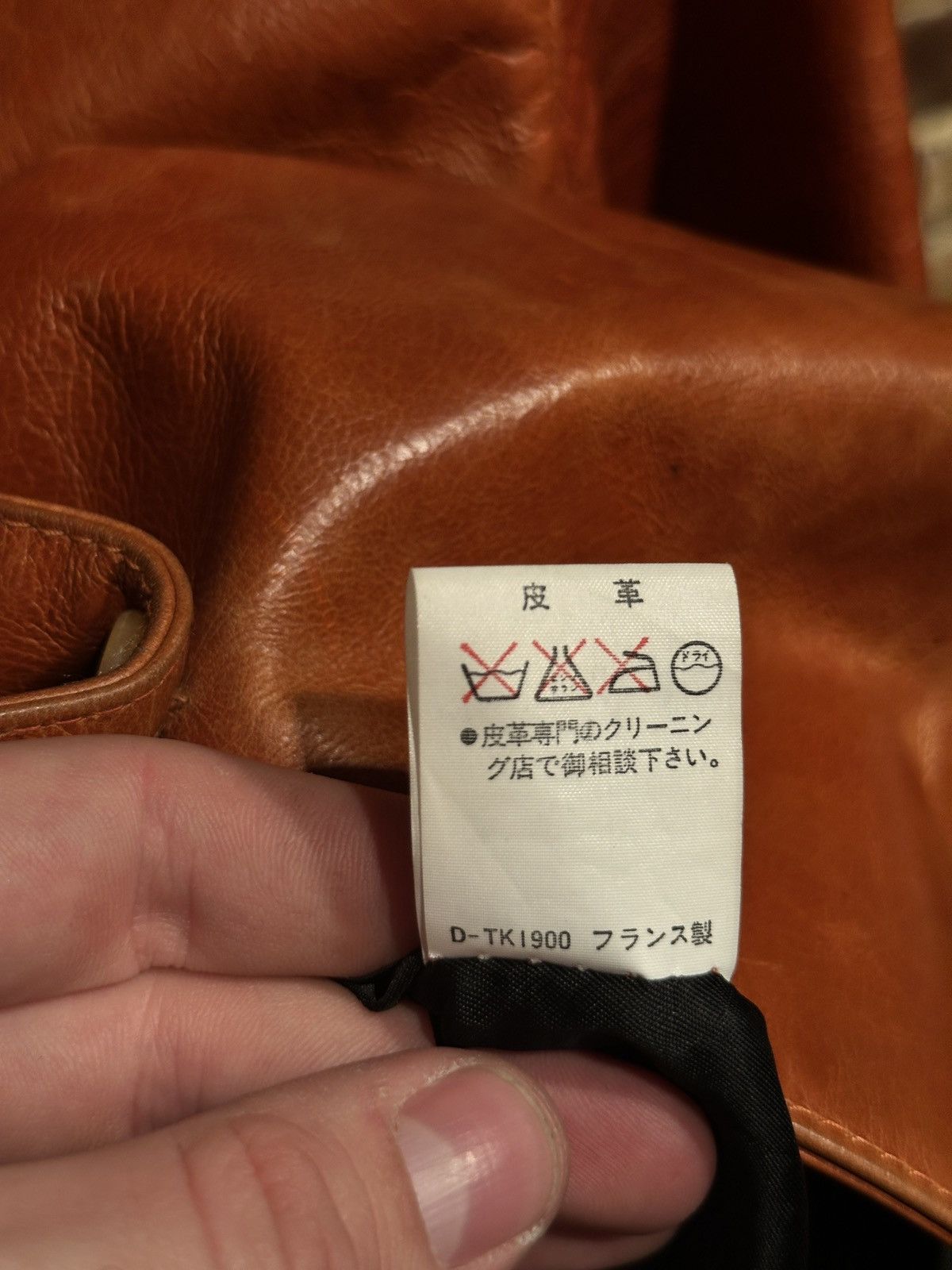 Vintage A.P.C Leather Jacket in Orange, Women's (Size S) — image 5 of 5