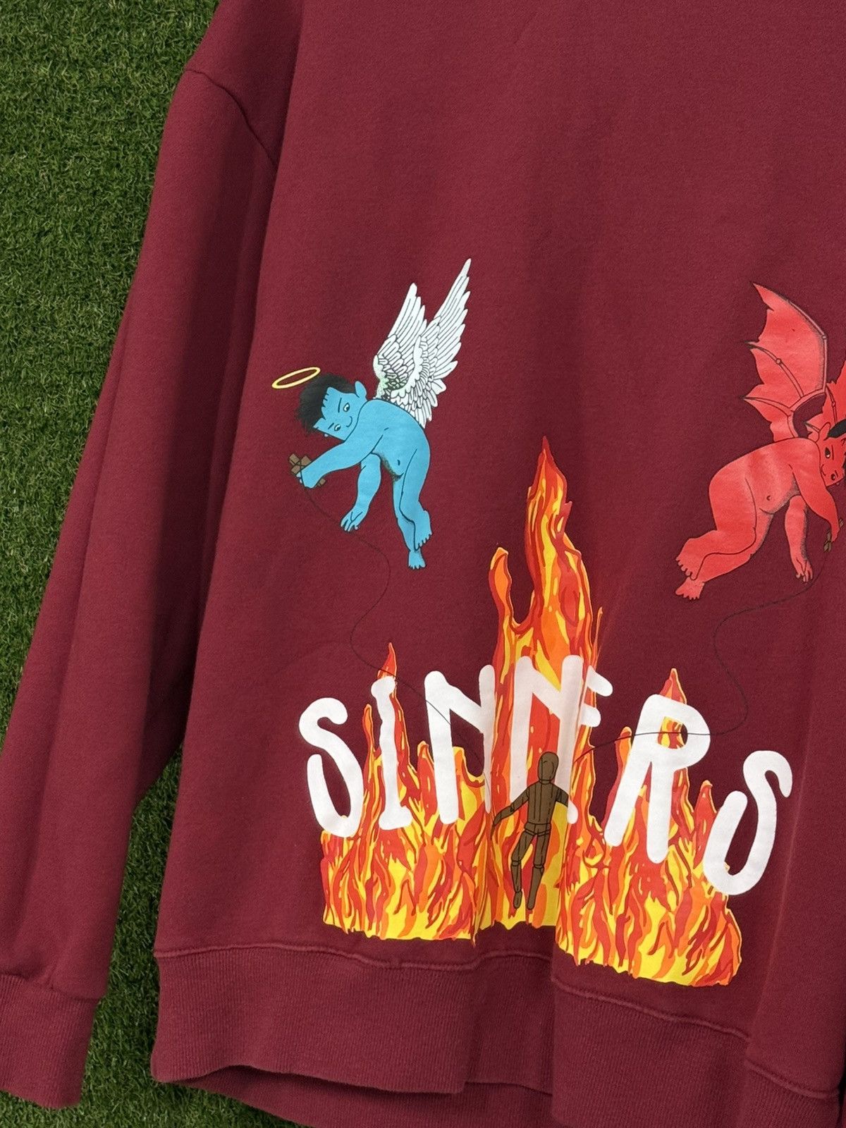 Other Sinner Oversized Red Devil Hell Angel Heaven Puppet Hoodie Size US XXL / EU 58 / 5 - 3 Thumbnail