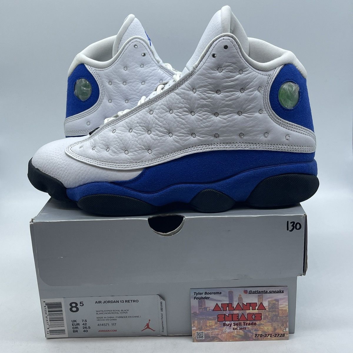 Jordan Brand Air Jordan 13 hyper royal Size US 8.5 / EU 41-42 - 1 Thumbnail