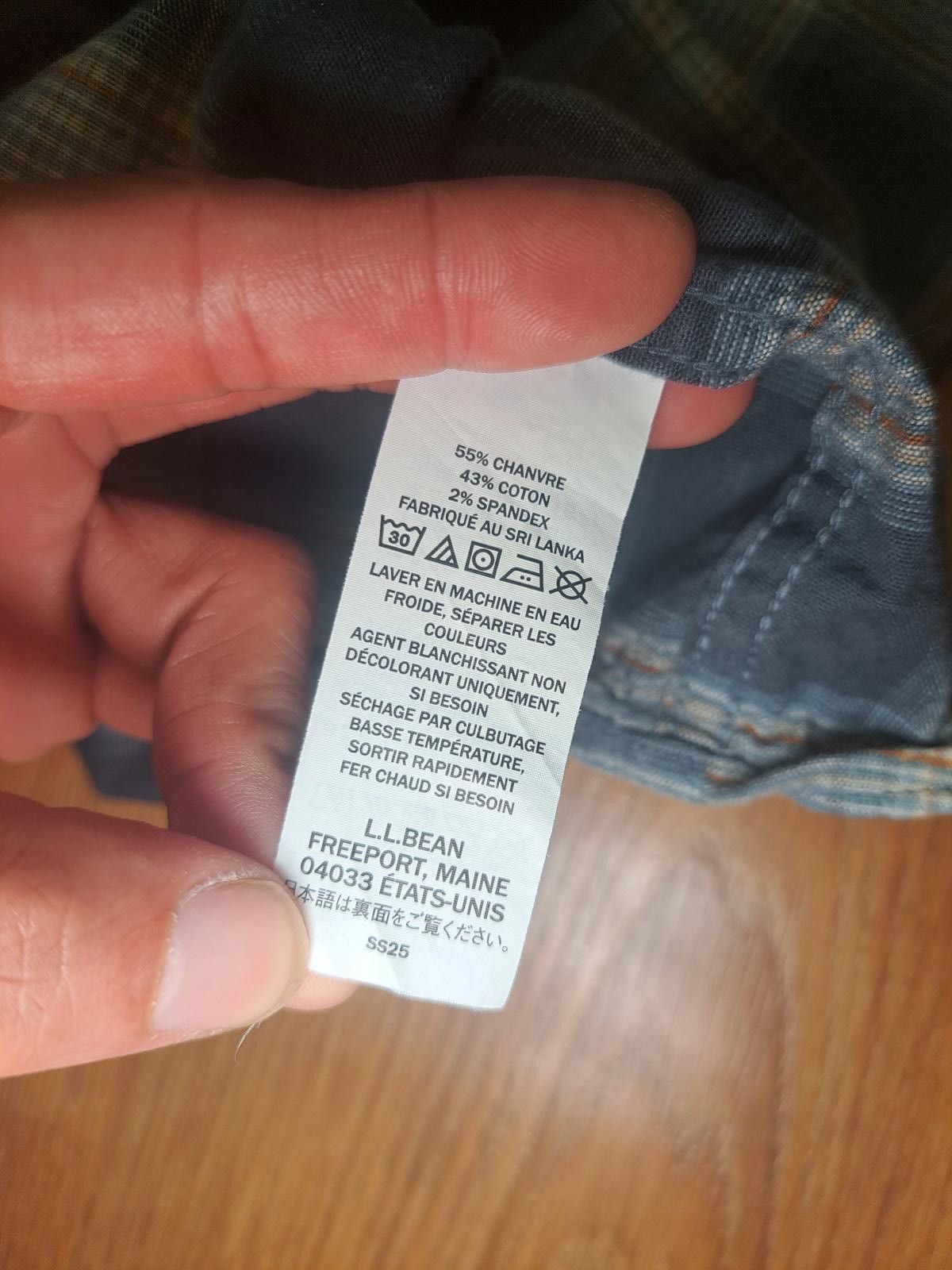 L.L. Bean LL Bean Flannel Button Up Shirt Mens Large Gray Plaid Hemp Size US L / EU 52-54 / 3 - 3 Thumbnail
