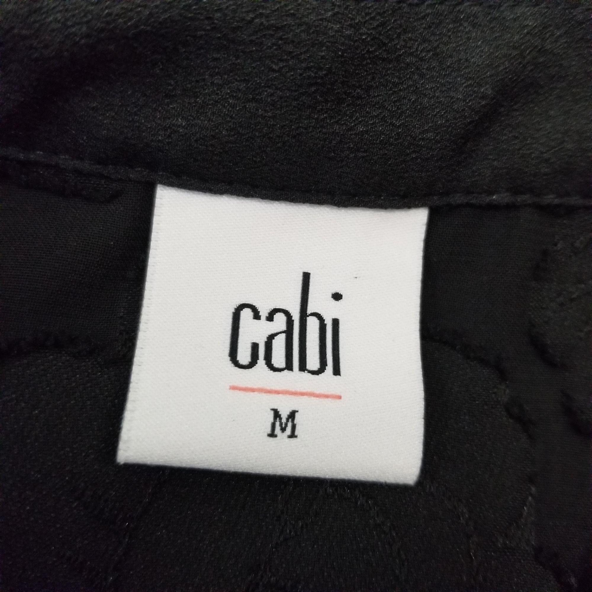 Vintage Cabi M Shirt Top Blouse Black Clip Art Sheer 5346 Sleeveless Size M / US 6-8 / IT 42-44 - 3 Thumbnail