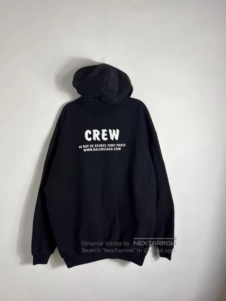Balenciaga Balenciaga CREW Black Hoodie XL. Size US XL / EU 56 / 4 - 2 Thumbnail