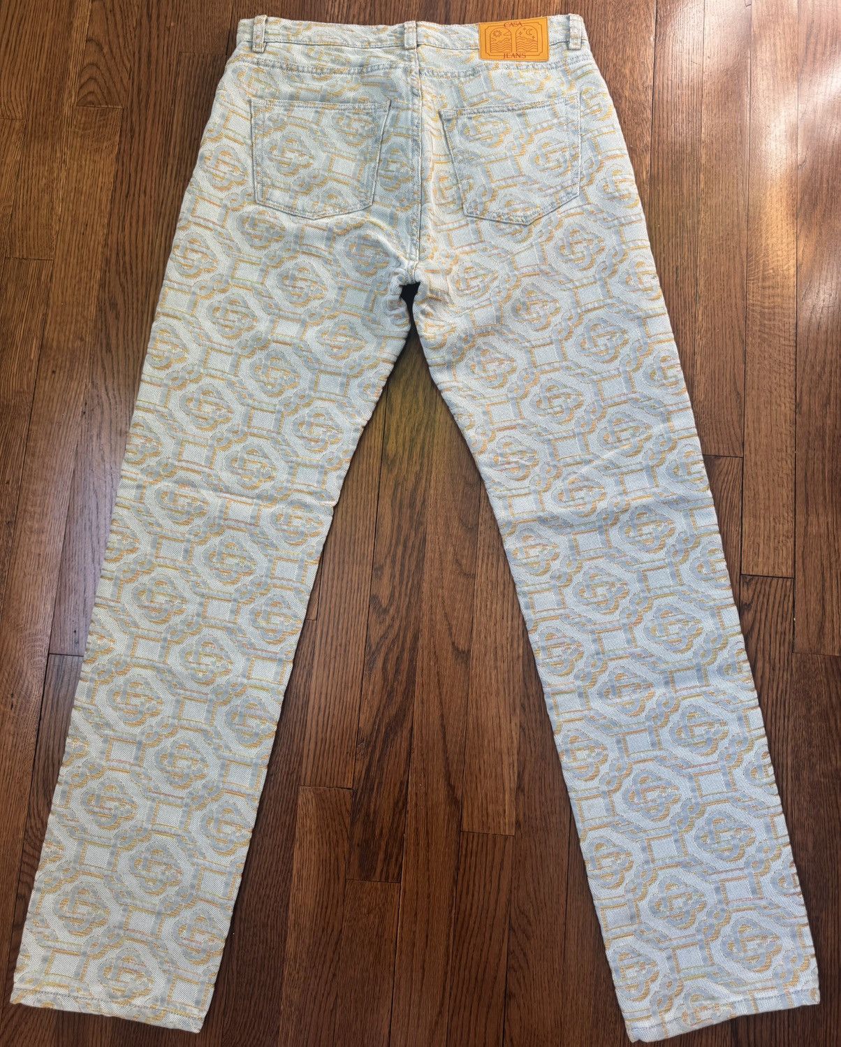 Casablanca Casablanca Monogram Print Denim Jeans Size US 32 / EU 48 - 6 Thumbnail