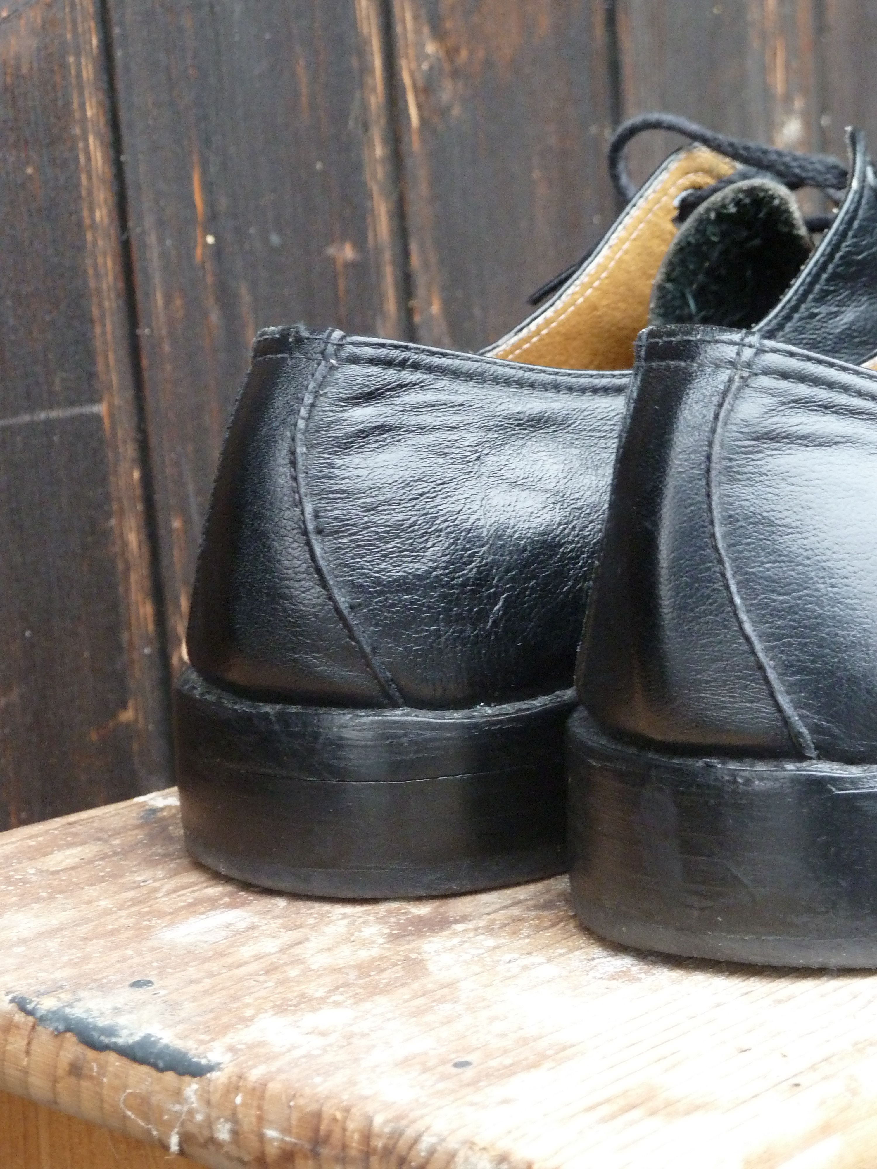 Other Black Full Leather Derbie Shoes Size US 8.5 / EU 41-42 - 3 Thumbnail