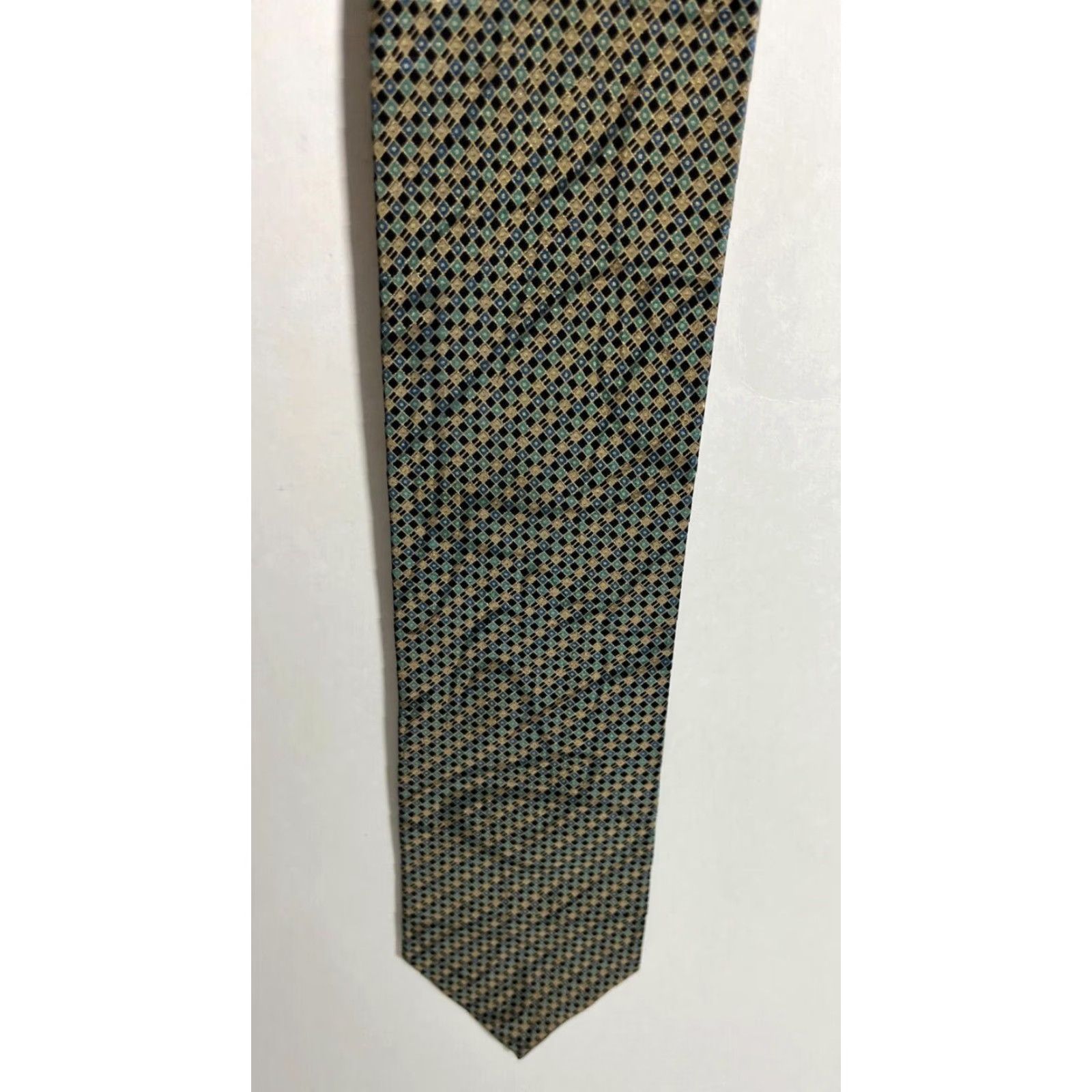 Brioni Brioni Men’s Silk Tie Geometric Holographic Abstract Made in Italy Long 61" Width 3.5" Multicolor Designer Preppy Tie Mens Biomed? Size ONE SIZE - 5 Thumbnail