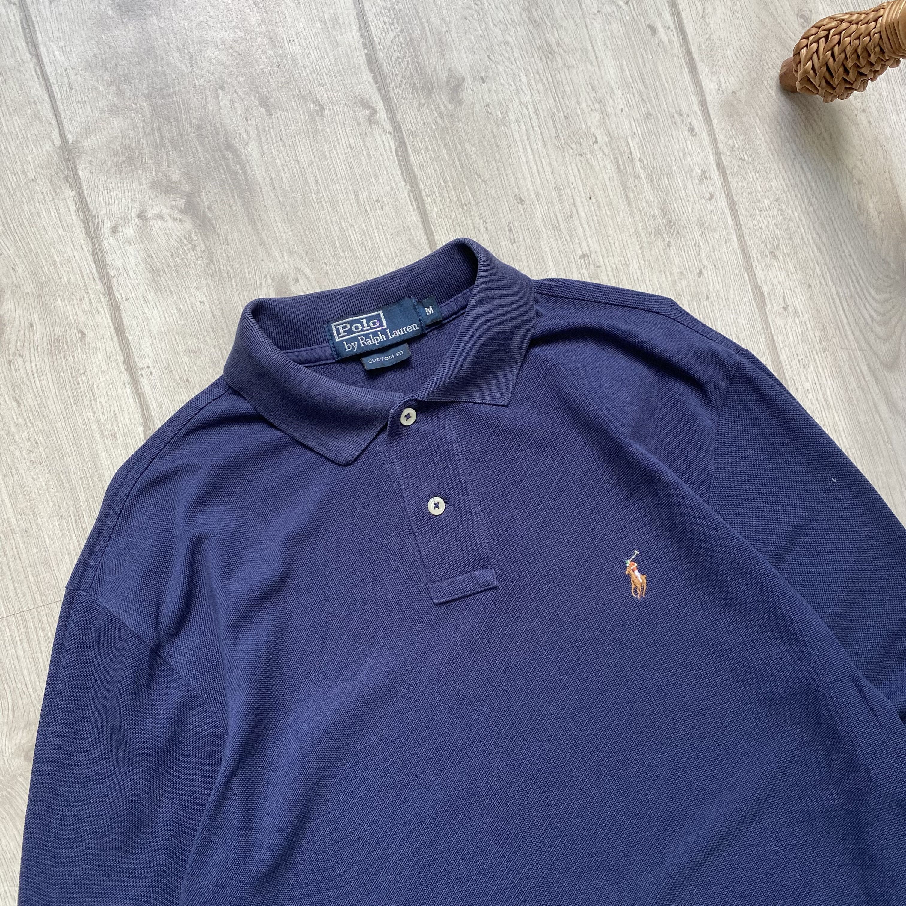 Polo Ralph Lauren Vintage 90s Polo Ralph Lauren rugby light shirt long sleeve Size US M / EU 48-50 / 2 - 3 Thumbnail