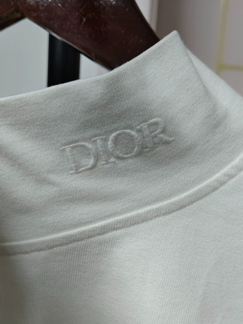 Dior DIORSolid monogram print stand-up collar slacks long sleeve Size US L / EU 52-54 / 3 - 2 Thumbnail