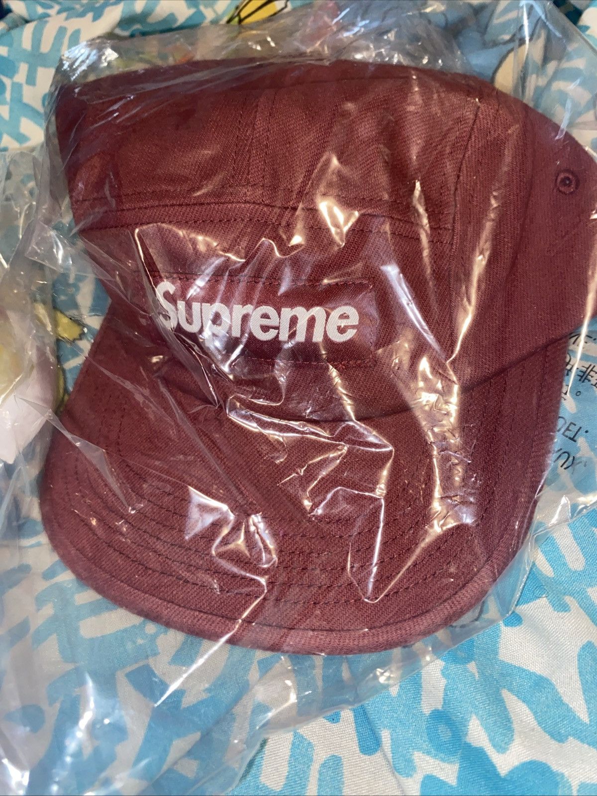 Supreme Supreme Denim Camp Cap Red FW24 Size ONE SIZE - 3 Thumbnail