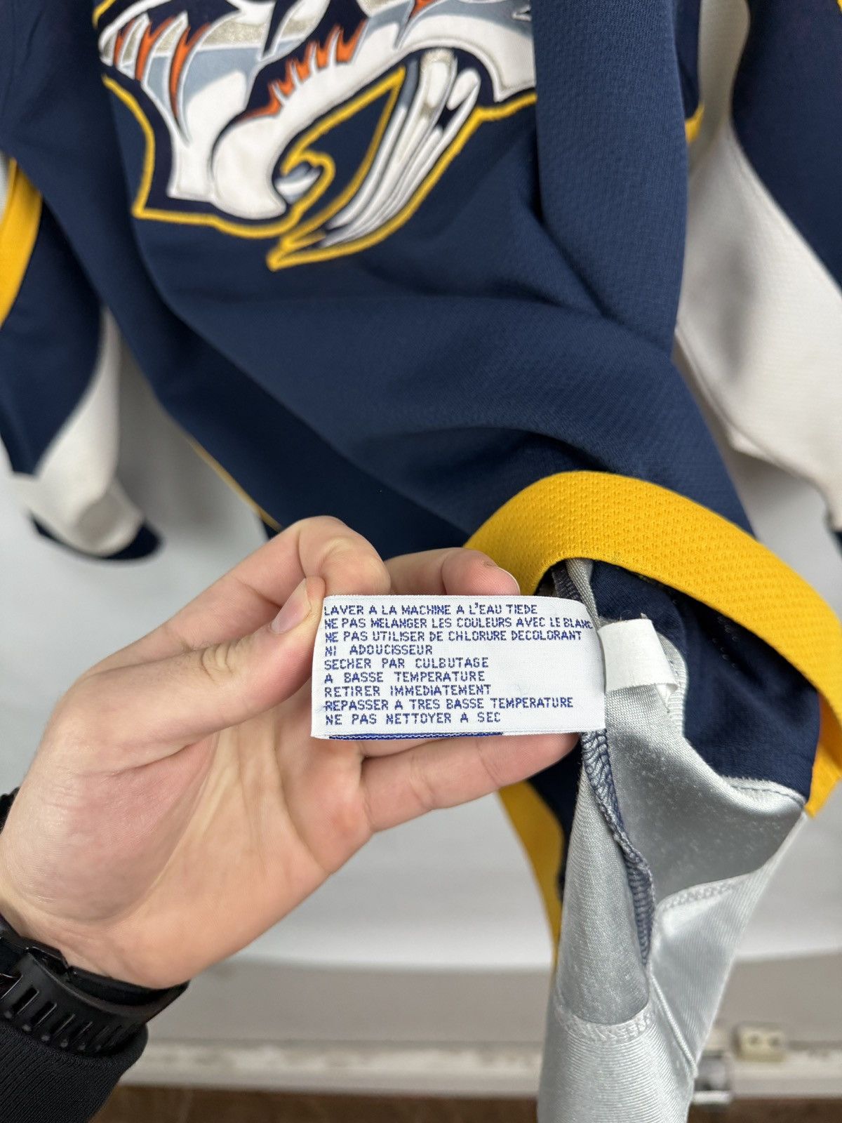 Starter 🇺🇸 Vintage 90s Starter Nashville Predators NHL Hockey Jersey Size US S / EU 44-46 / 1 - 8 Thumbnail