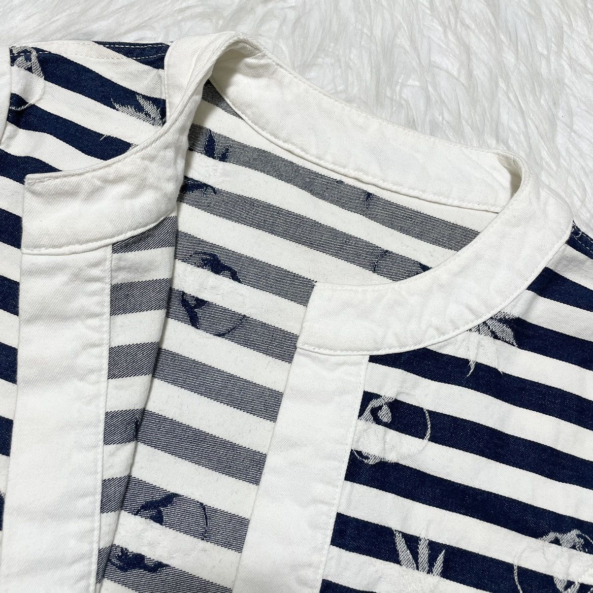 Lucien Pellat-Finet Lucien Pellat-Finet Skull & Hemp Striped Denim Jacket M Size M / US 6-8 / IT 42-44 - 8 Thumbnail