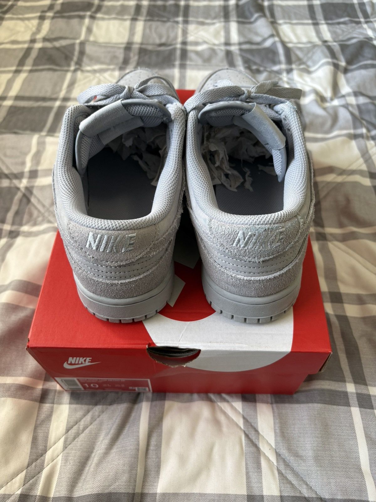 Nike Nike Dunk Low Grey Suede Size US 10 / EU 43 - 6 Thumbnail