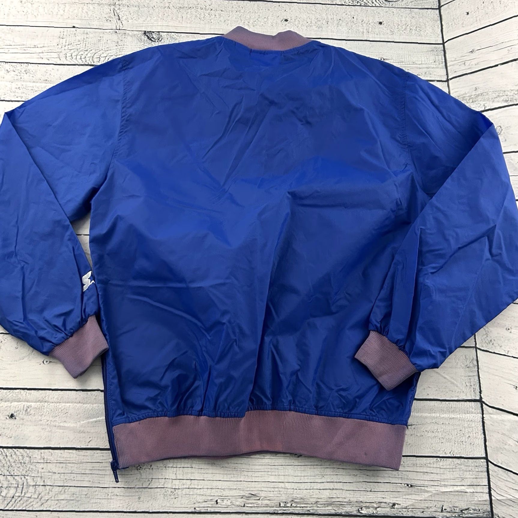 Starter VINTAGE Starter Denver Broncos 1/4 Zip Pullover Windbreaker Jacket Men M Blue Broncos 1/4 Zip Windbreaker Jacket Mens Medium Size US M / EU 48-50 / 2 - 7 Thumbnail