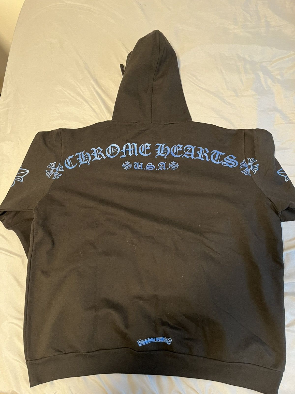 Chrome Hearts Chrome Hearts Friends and Family Blue Horseshoe Logo Hoodie Size US XXL / EU 58 / 5 - 4 Thumbnail