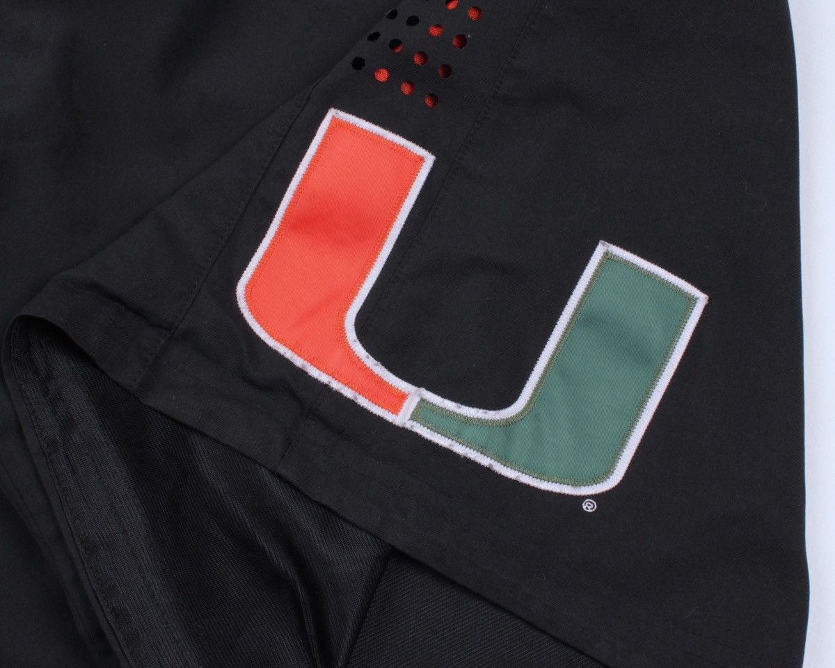 Nike × Vintage NIKE Vintage University ofMiami Hurricanes Basketball Shorts Size US 32 / EU 48 - 6 Thumbnail